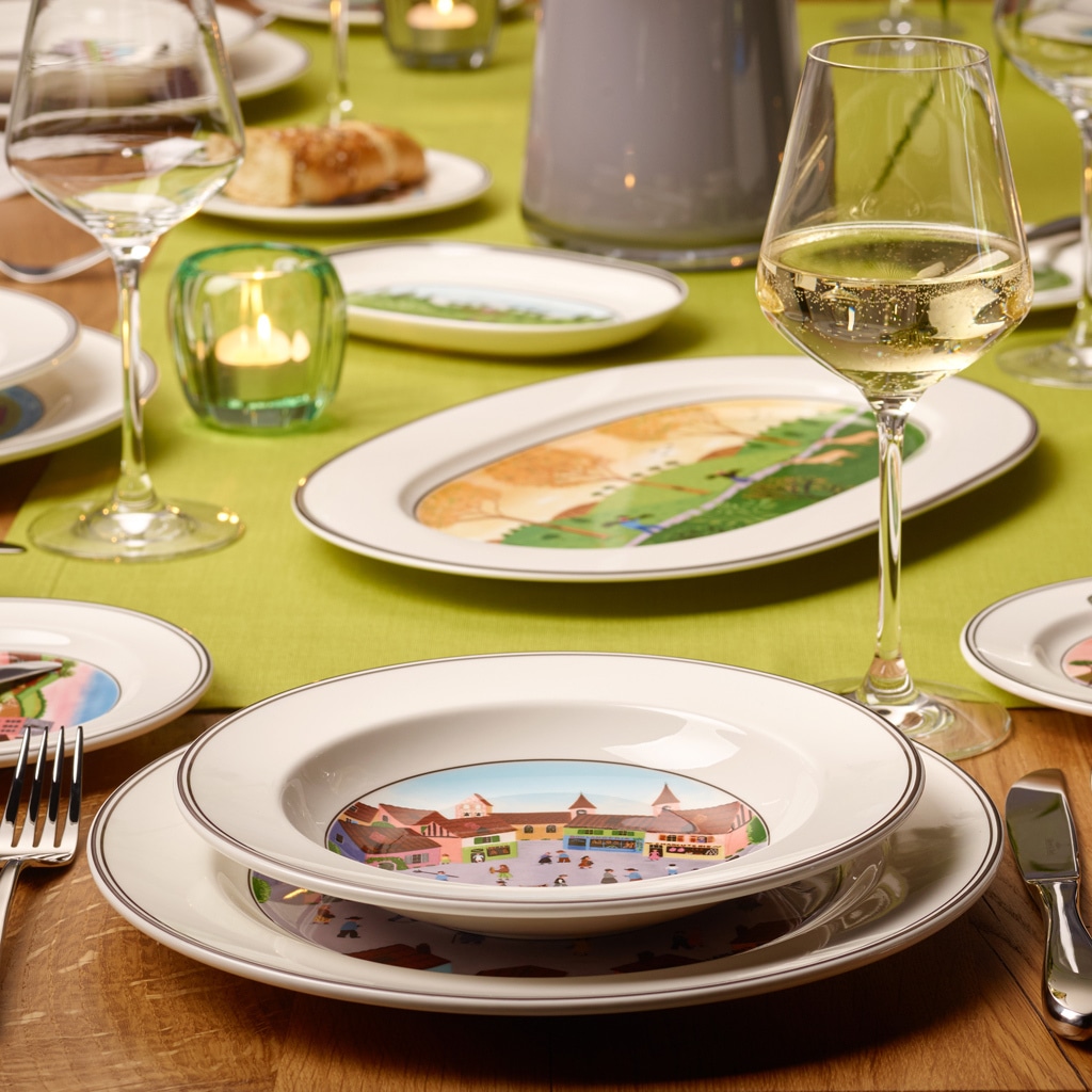 Villeroy & Boch Suppenteller »Suppenteller Kollektion Design Naif ø 21 cm 6er Set bunt«