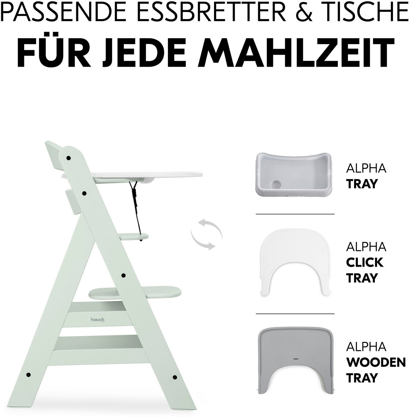 Hauck Hochstuhl »Alpha+, Mint«, FSC® - schützt Wald - weltweit