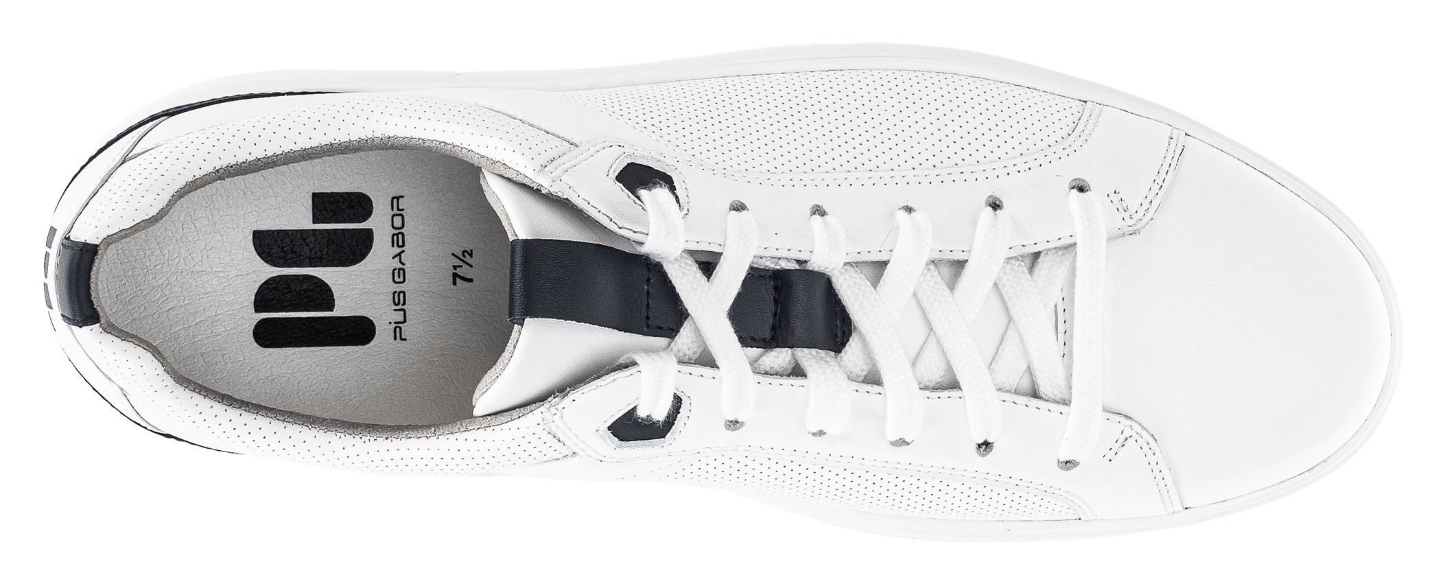 Pius Gabor Plateausneaker, Freizeitschuh, Halbschuh, Schnürschuh mit Perforierung, Weite G