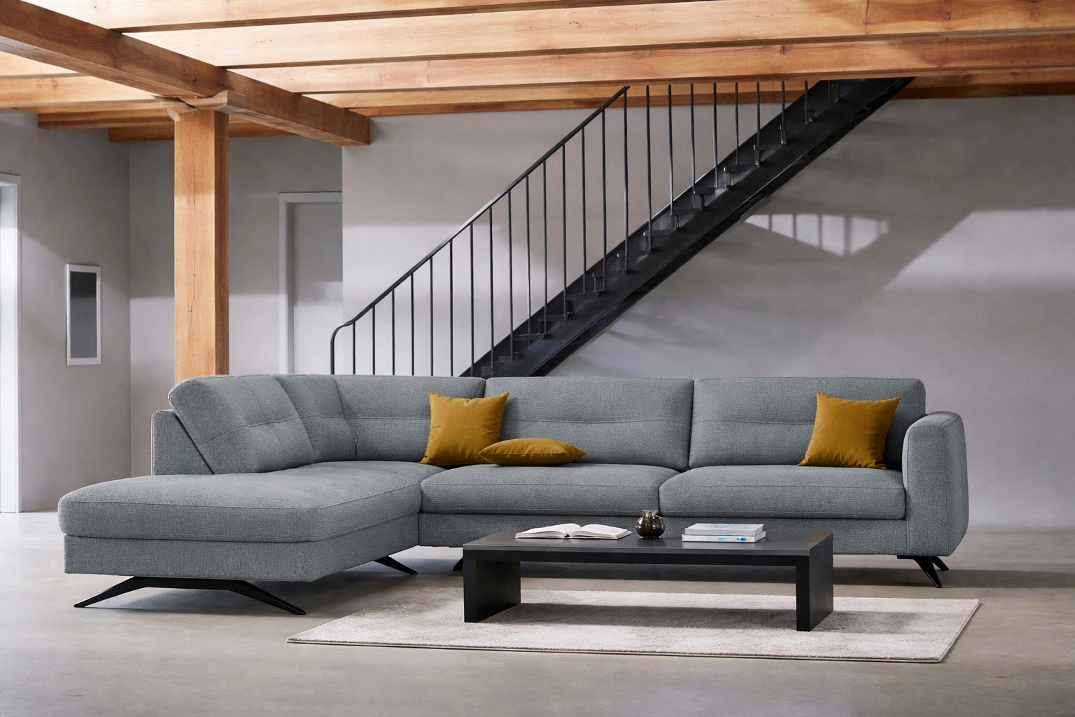 FLEXLUX Ecksofa »Glow, super bequem durch hochwertigem Sitzaufbau mit Federkern, L-Form« Skandinavisches Design, In hochwertiger Verarbeitung