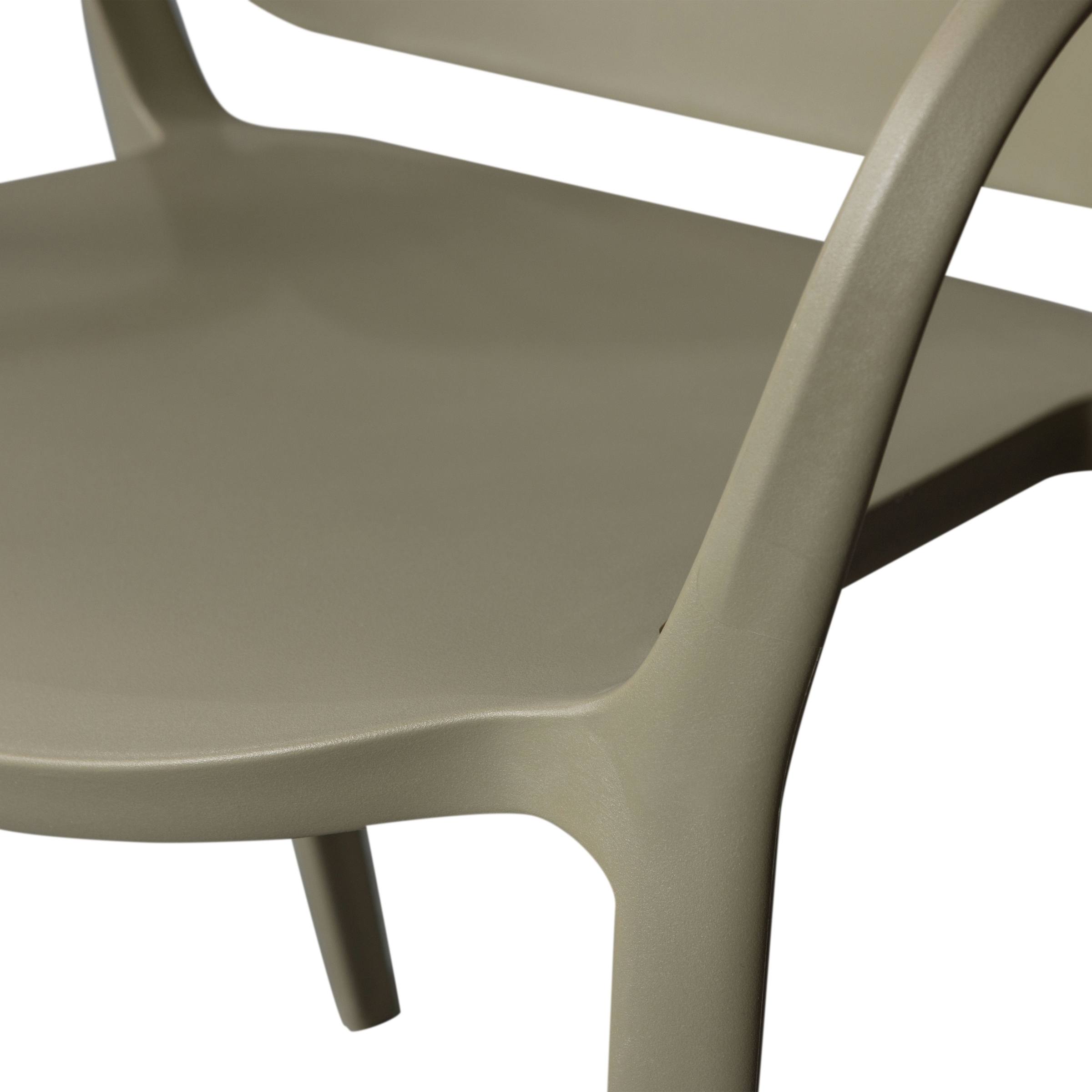 WOOOD Esszimmerstuhl »Bent Polypropylen stapelbar für In- und Outdoor, H 75 x B 57 x T 56 cm« () (Set, 2 St) Tragkraft 150 kg, fertig montiert, wasserabweisendes