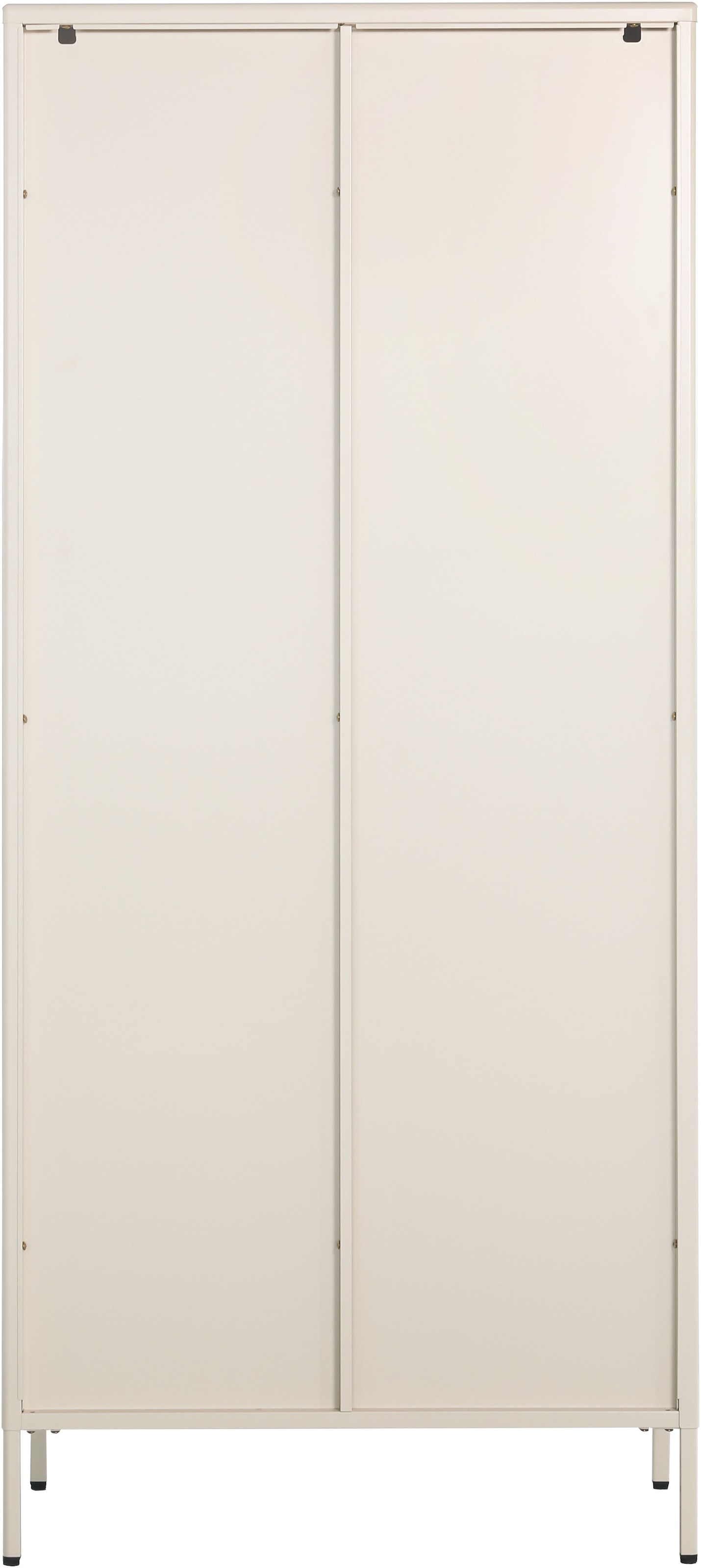 OTTO home Kleiderschrank »GERRON Kleiderschrank Metallschrank Spind« Schlafzimmerschrank mit 2 Türen weiß Breite 80cm