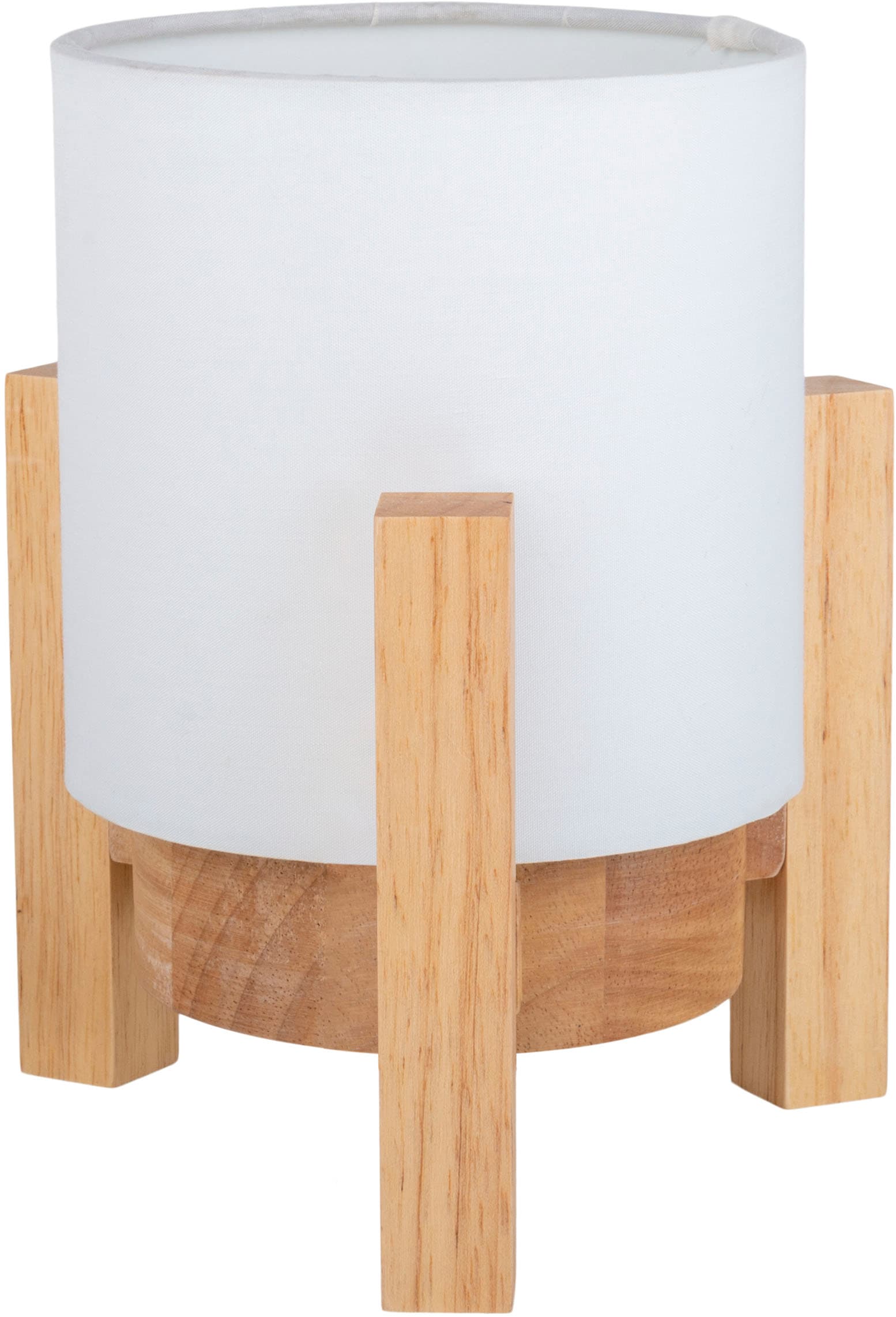 näve LED Tischleuchte »Madita« LED-Modul 1 Stk. Warmweiß Akkubetrieb, inkl. USB-C-Kabel, Holzgestell, Textilschirm, dimmbar