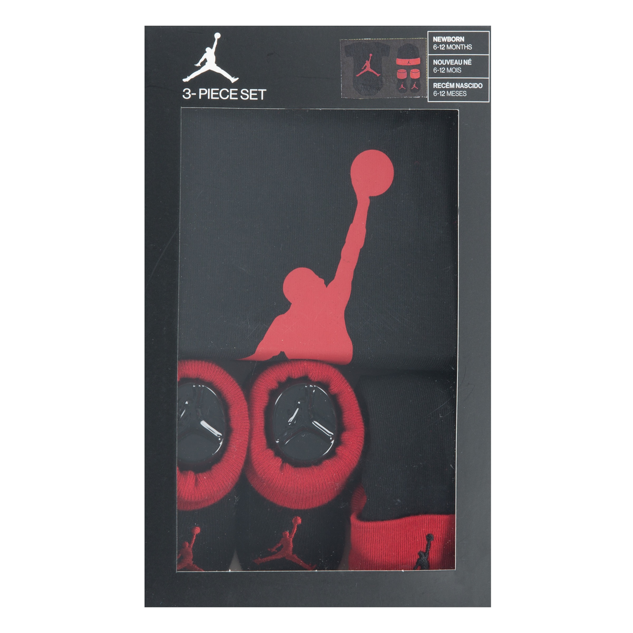 Jordan Erstausstattungspaket Set, 3 3-teiliges Erstausstattungspaket, für Babys, mit sportlichem Stil