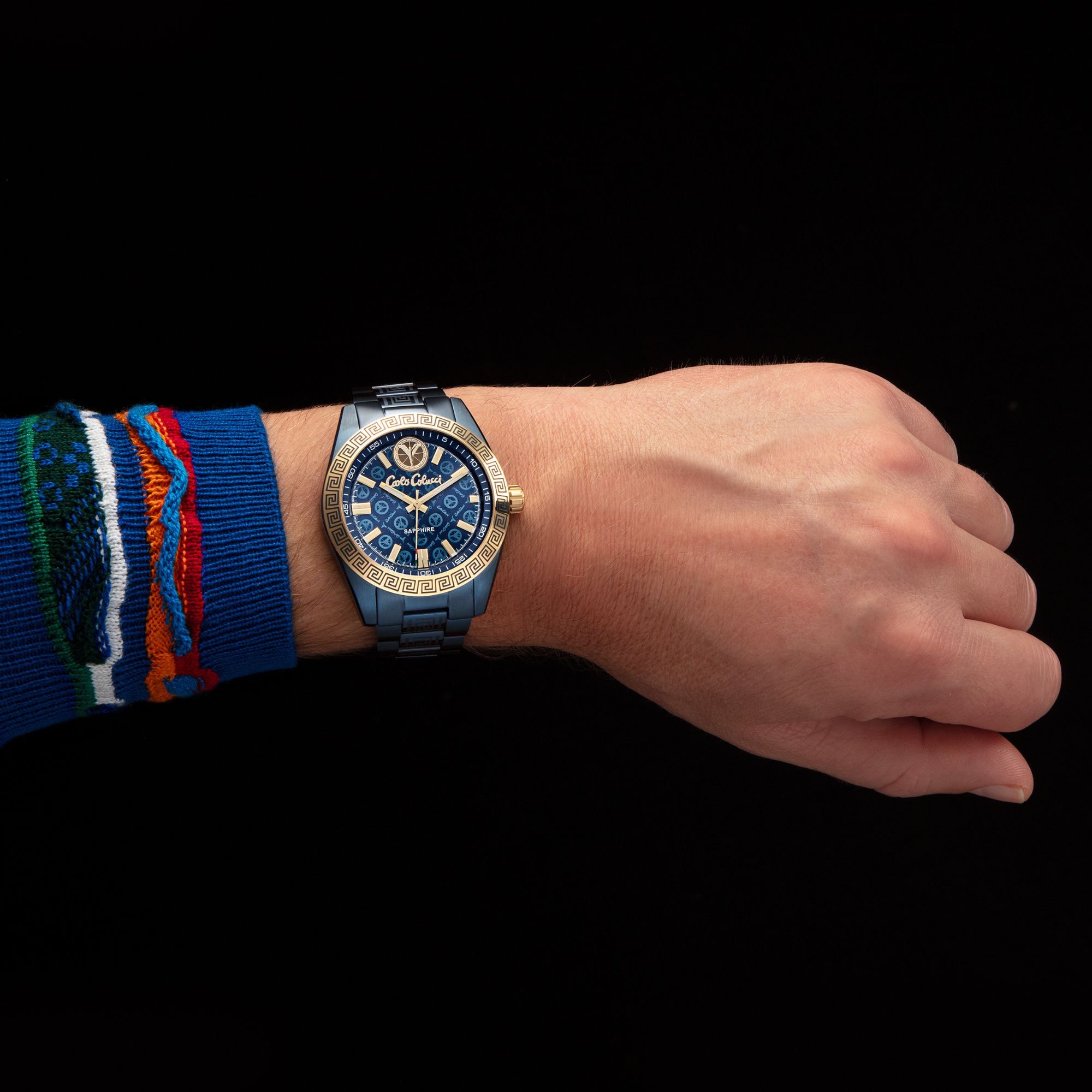 CARLO COLUCCI Quarzuhr »CC301-1« Armbanduhr, Herrenuhr, Edelstahlarmband, analog