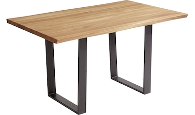 SCHÖSSWENDER Baumkantentisch »Oviedo 4«, FSC®-zertifiziertes Massivholztischplatte mit... kaufen