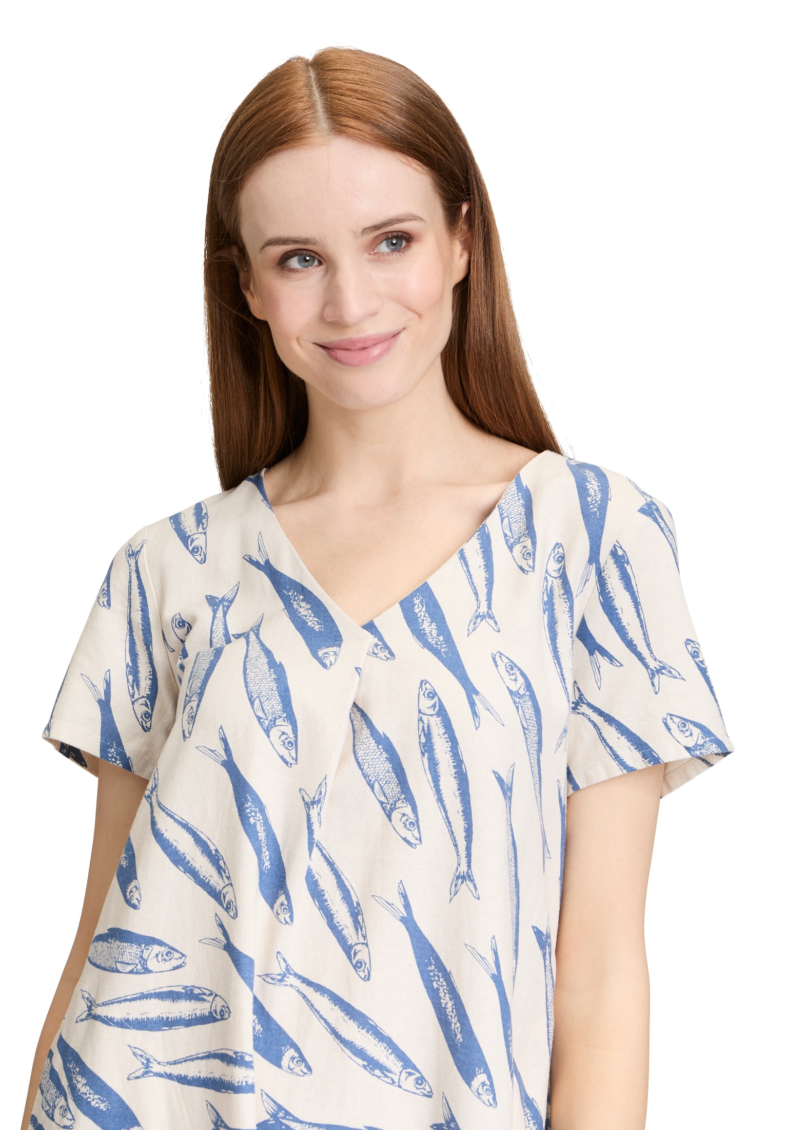 Betty Barclay Sommerkleid »Leinenkleid mit V-Ausschnitt«