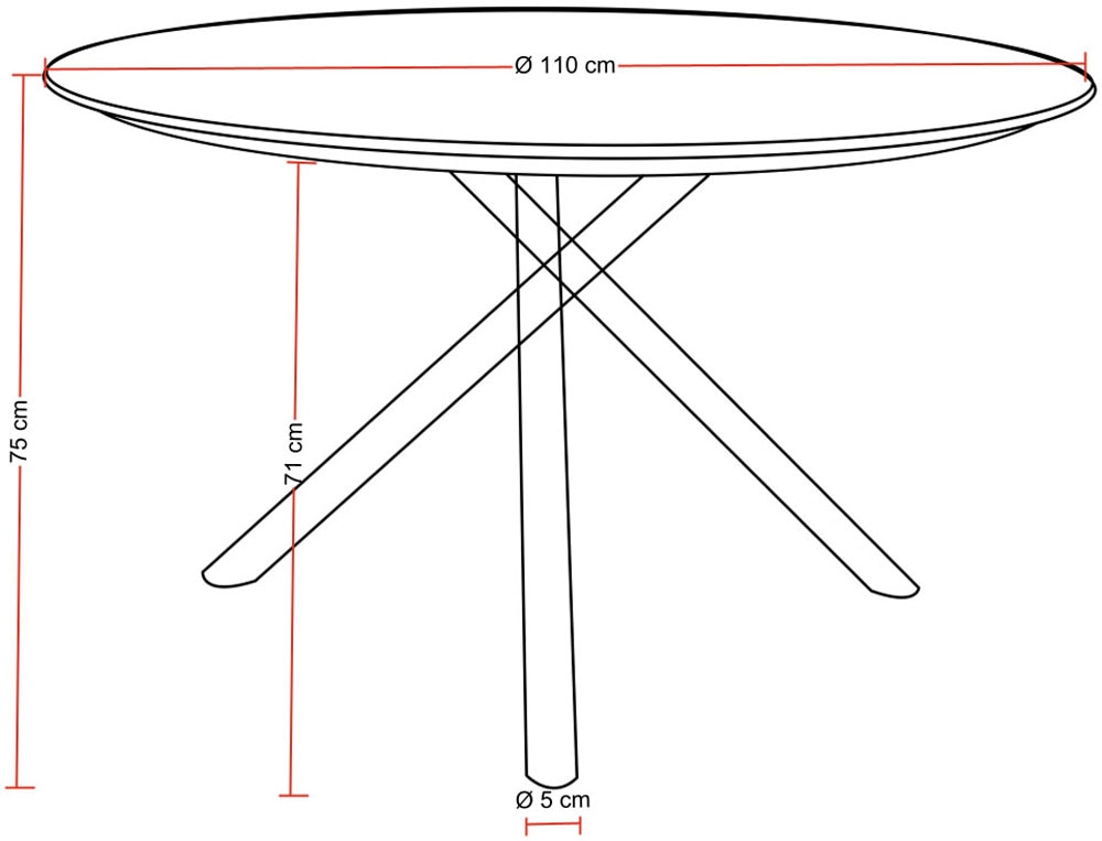 Destiny Garten-Essgruppe »LUCCA BARLETTA 2 Se + Tisch Ø 110x75cm, anthrazit« Set, 10 Stk. tlg. Aluminium, Olefin-Rope, HPL