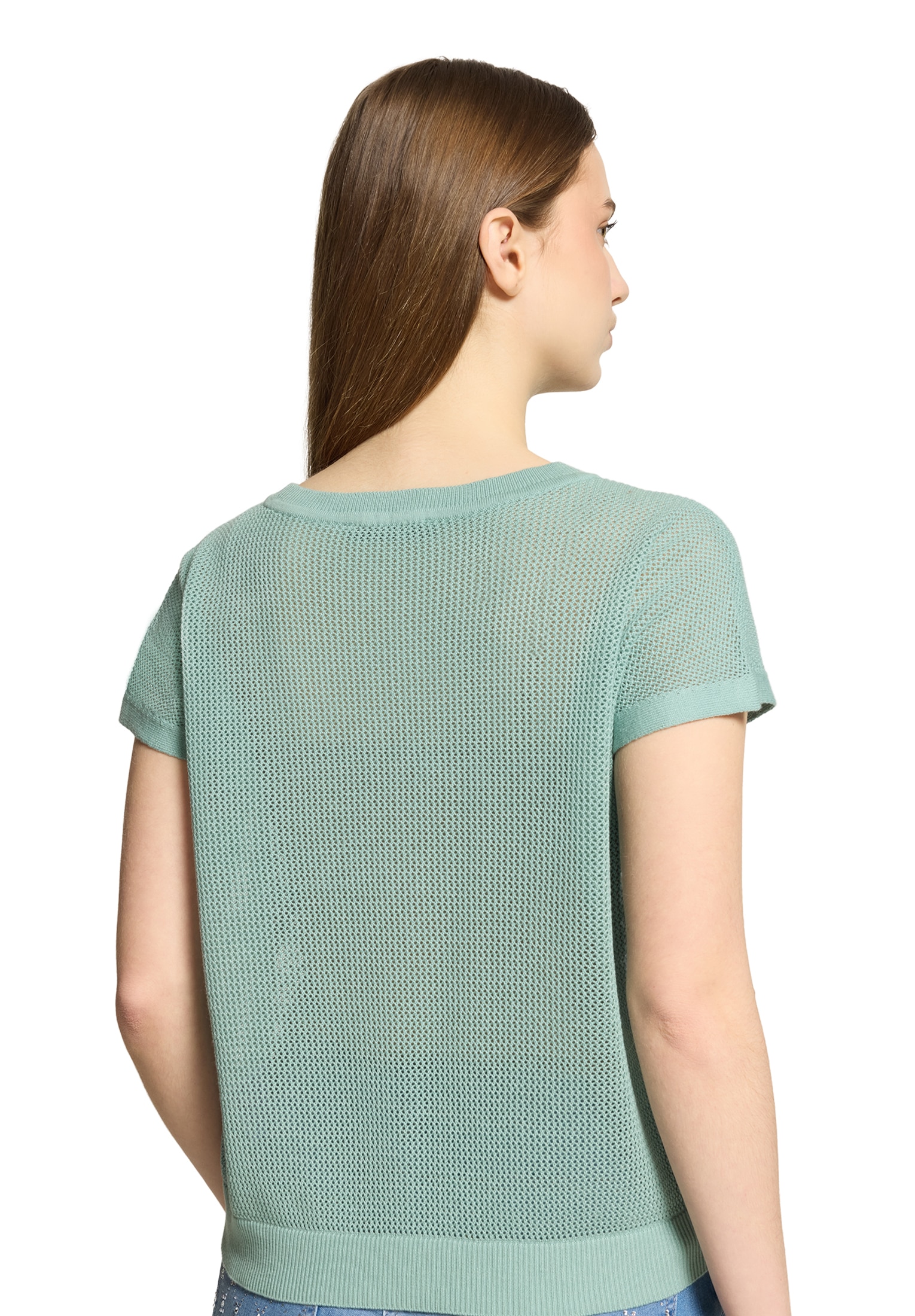 Betty Barclay Rundhalspullover »Lochstrick-Pullover ohne Arm«