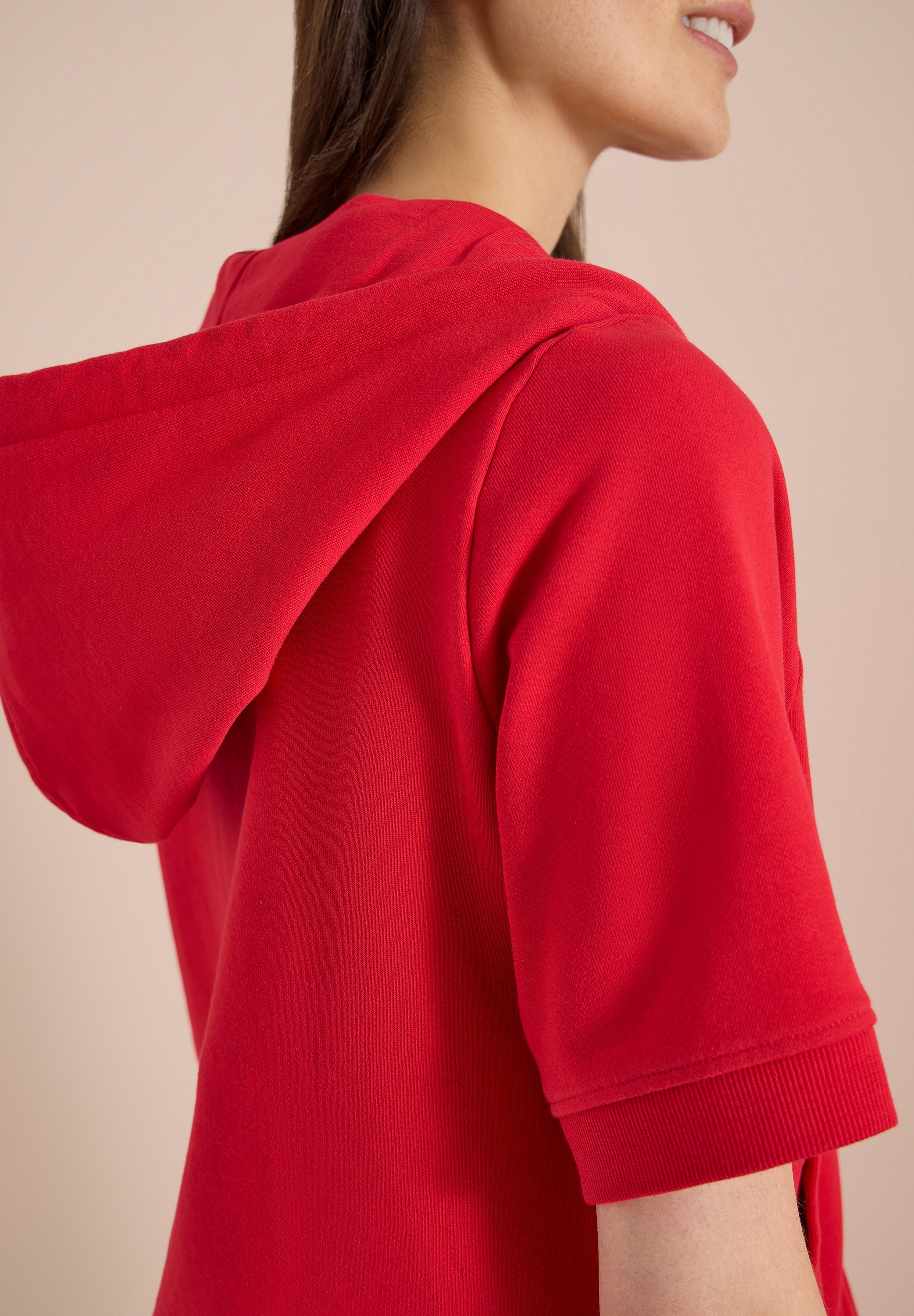 Cecil Sweatjacke Kurzarm Sweatjacke mit Kapuze