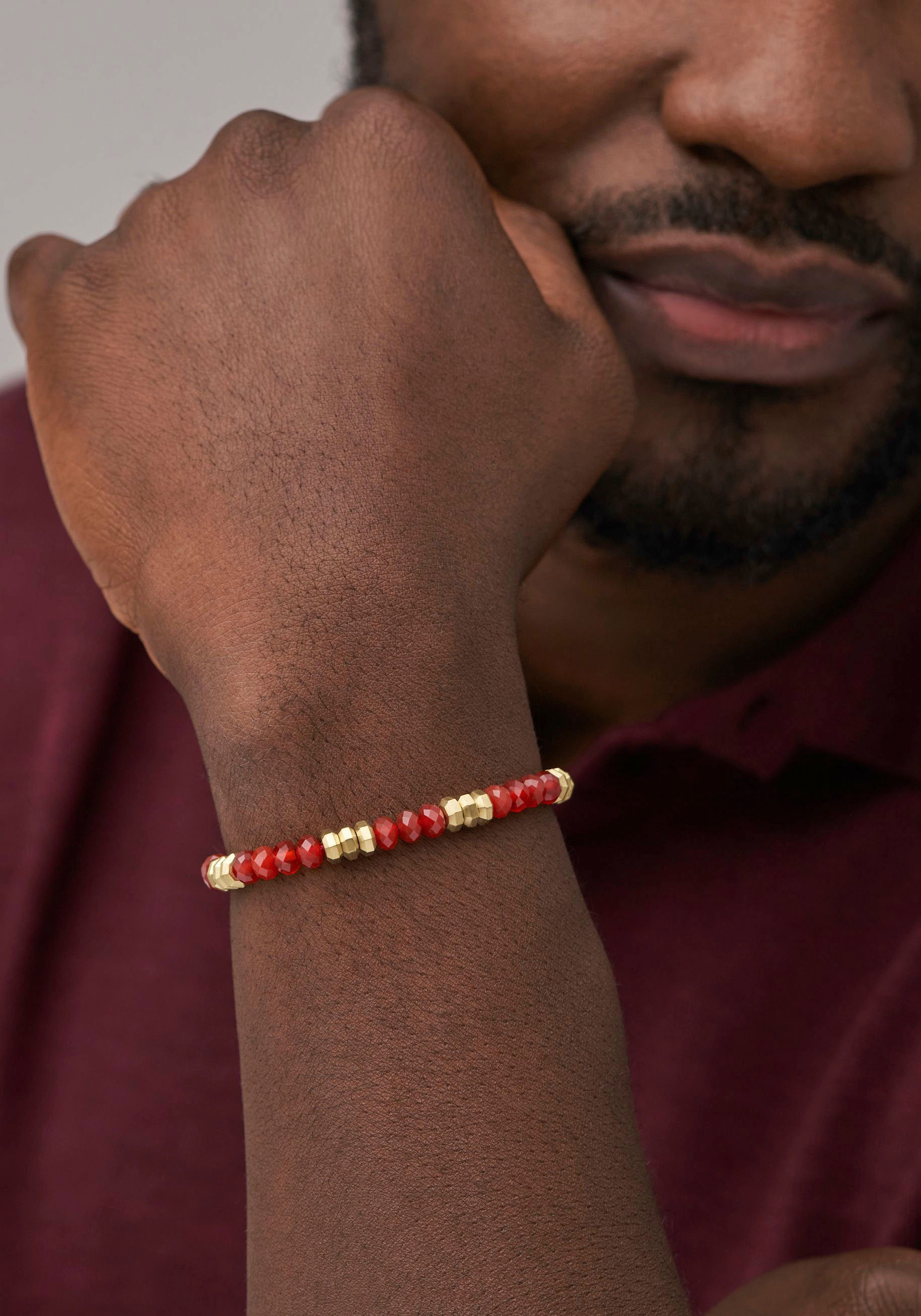 Fossil Armband »JEWELRY ALL STACKED UP, JF04602040, JF04606710«, mit Agate