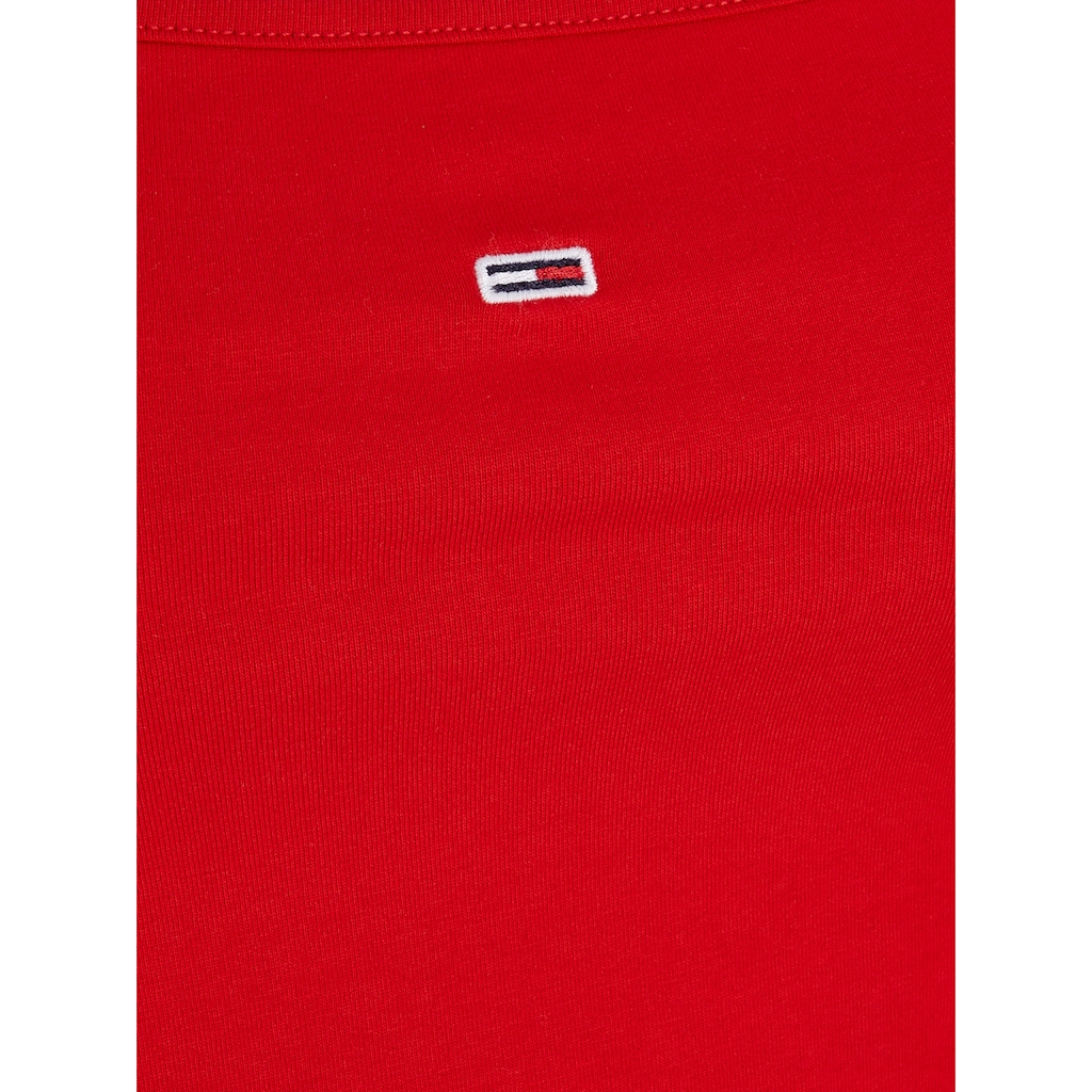Tommy Jeans Spaghettitop »Crop Essential Strap Tank Top, kurz«, mit verstellbaren Spaghettiträgern Marken Logo