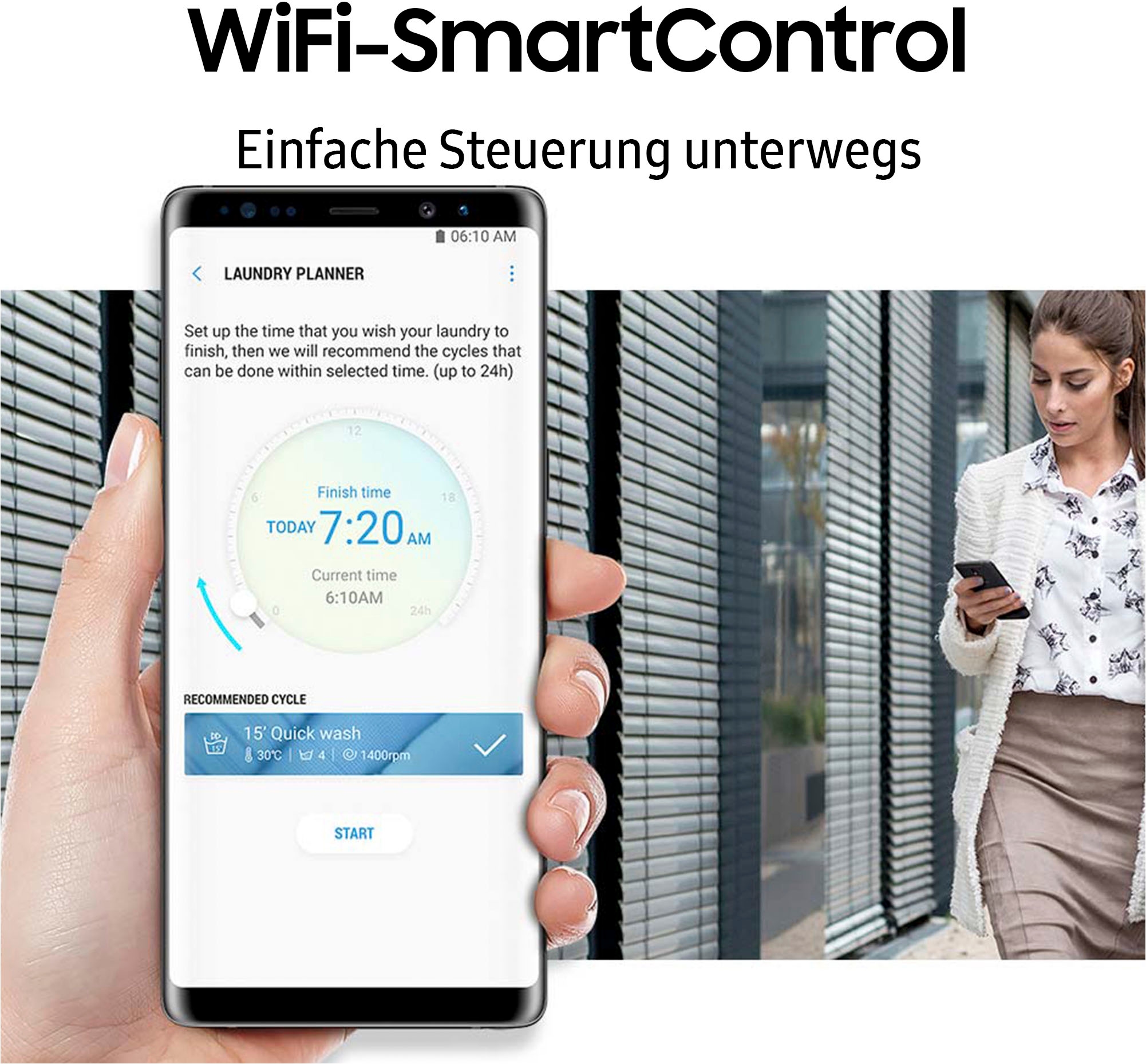 Samsung Waschmaschine »WW8ET554AAT«, 8 kg, 1400 U/min, AddWash™