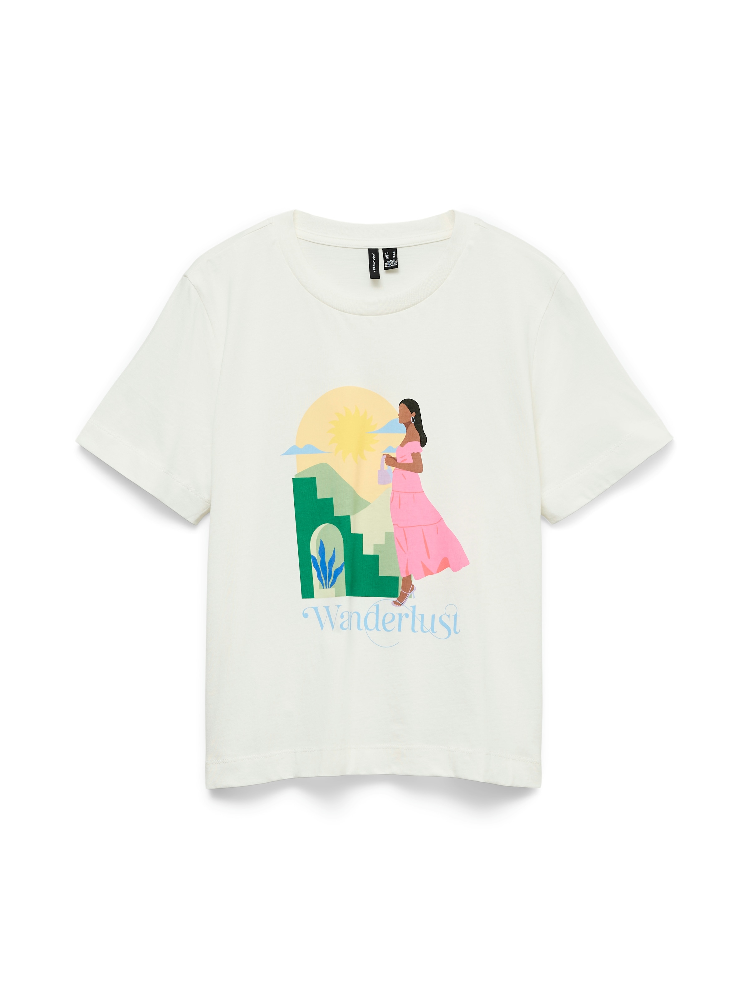 Vero Moda Kurzarmshirt »VMSALLI METTE SS TOP BOX JRS« Baumwolle, regular fit