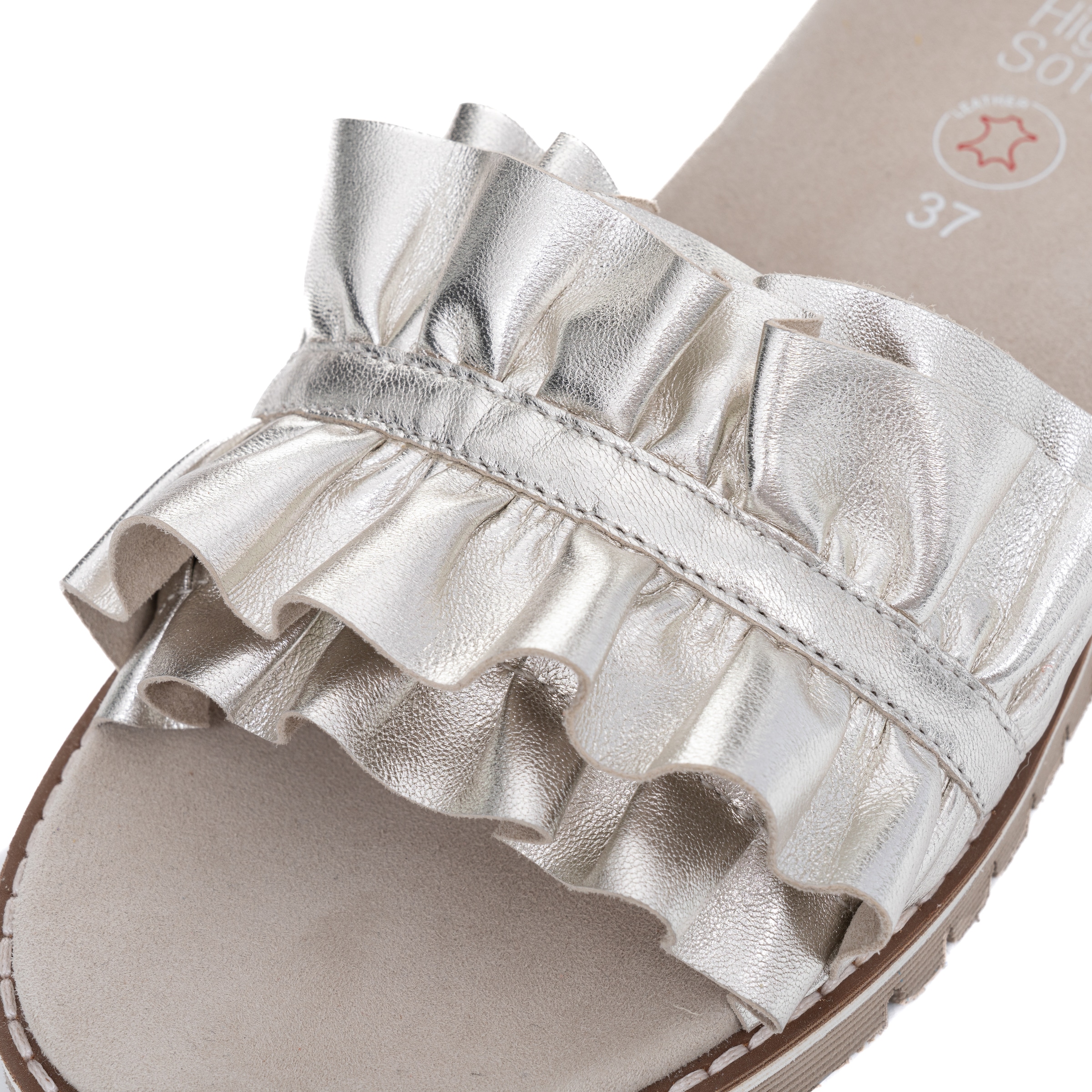 Ara Pantolette »KENT«, Slides, Flats, Sandale mit geraffter Bandage