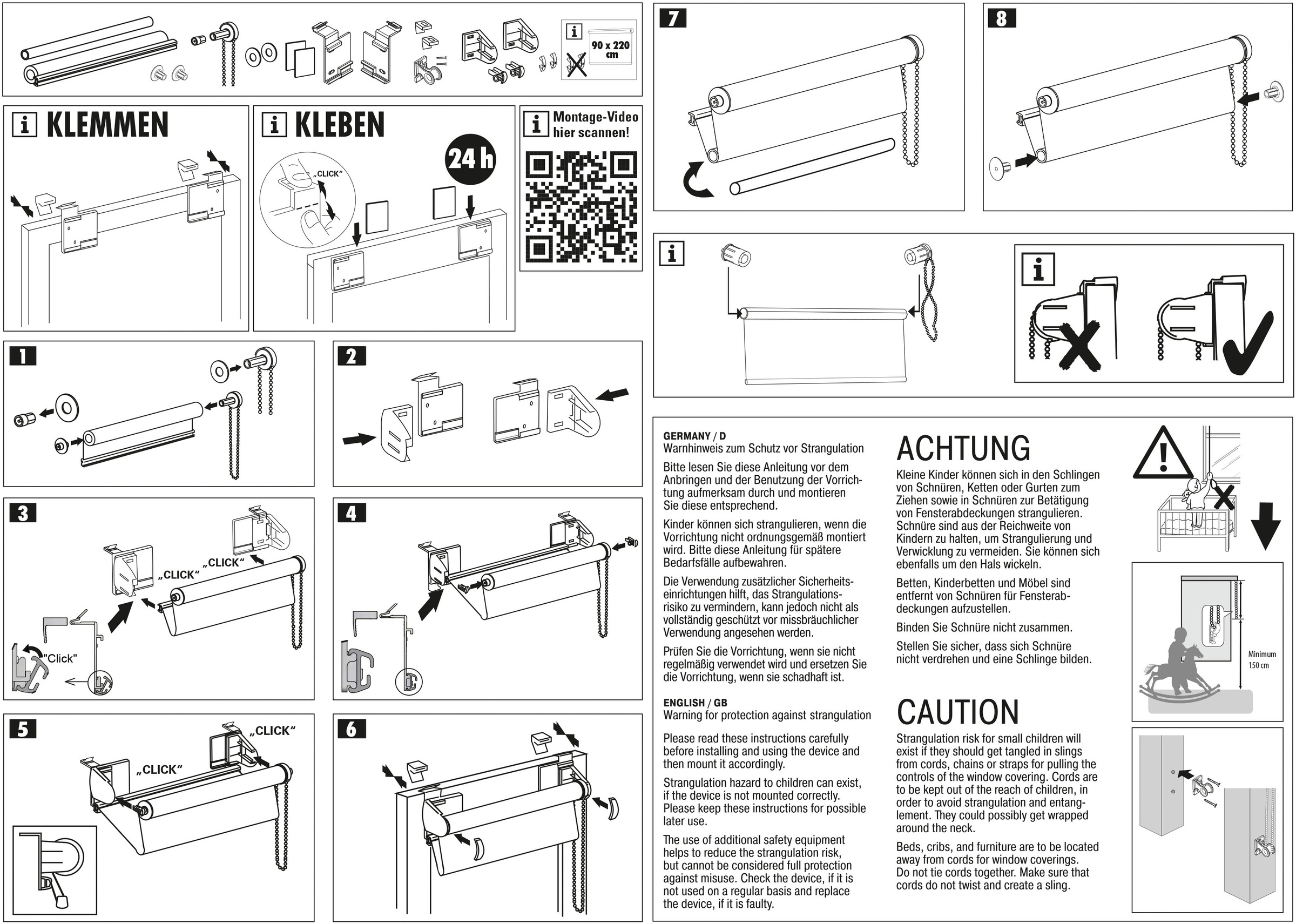 GARDINIA Doppelrollo »Easyfix« halbtransparent Sichtschutz mit Bohren/ohne Bohren freihängend segmentweise gewebter Stoff