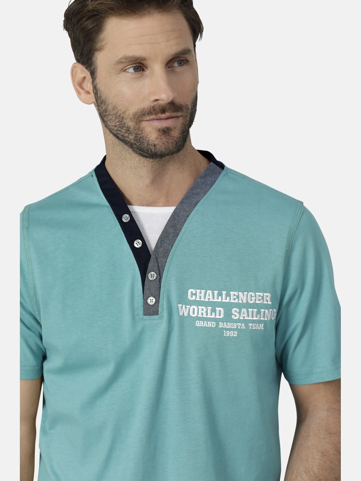 Babista T-Shirt »T-Shirt ROMOLINO«, (1 tlg.), mit eleganten Zierknöpfen