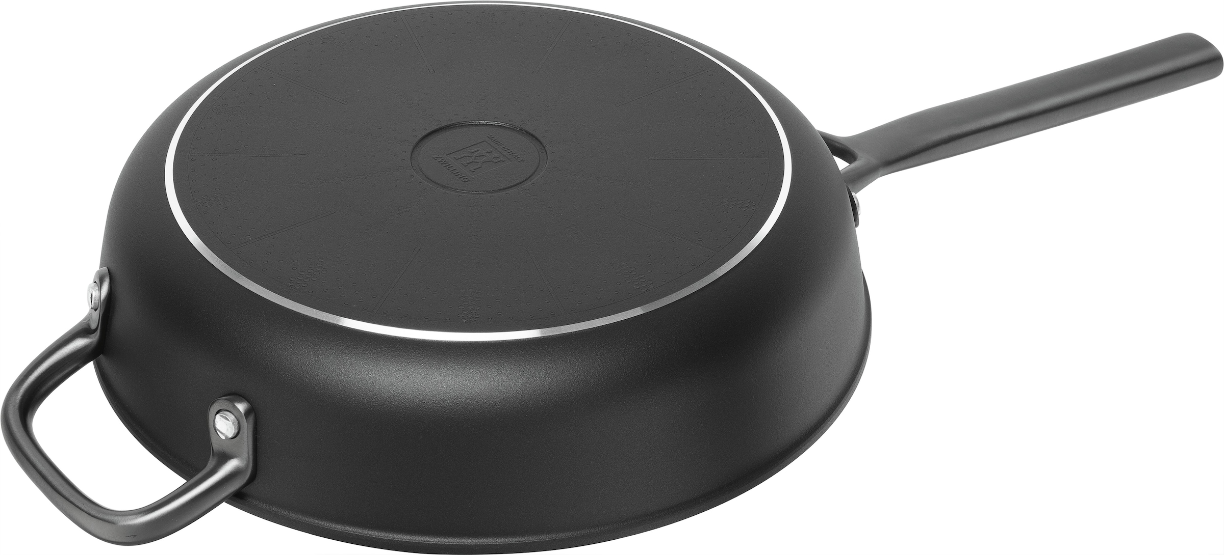 Zwilling Schmorpfanne »Milano, Pfanne mit Glasdeckel« Aluminium 1 tlg. Keramik-Antihaftbeschichtung, Induktion, Made in Italy