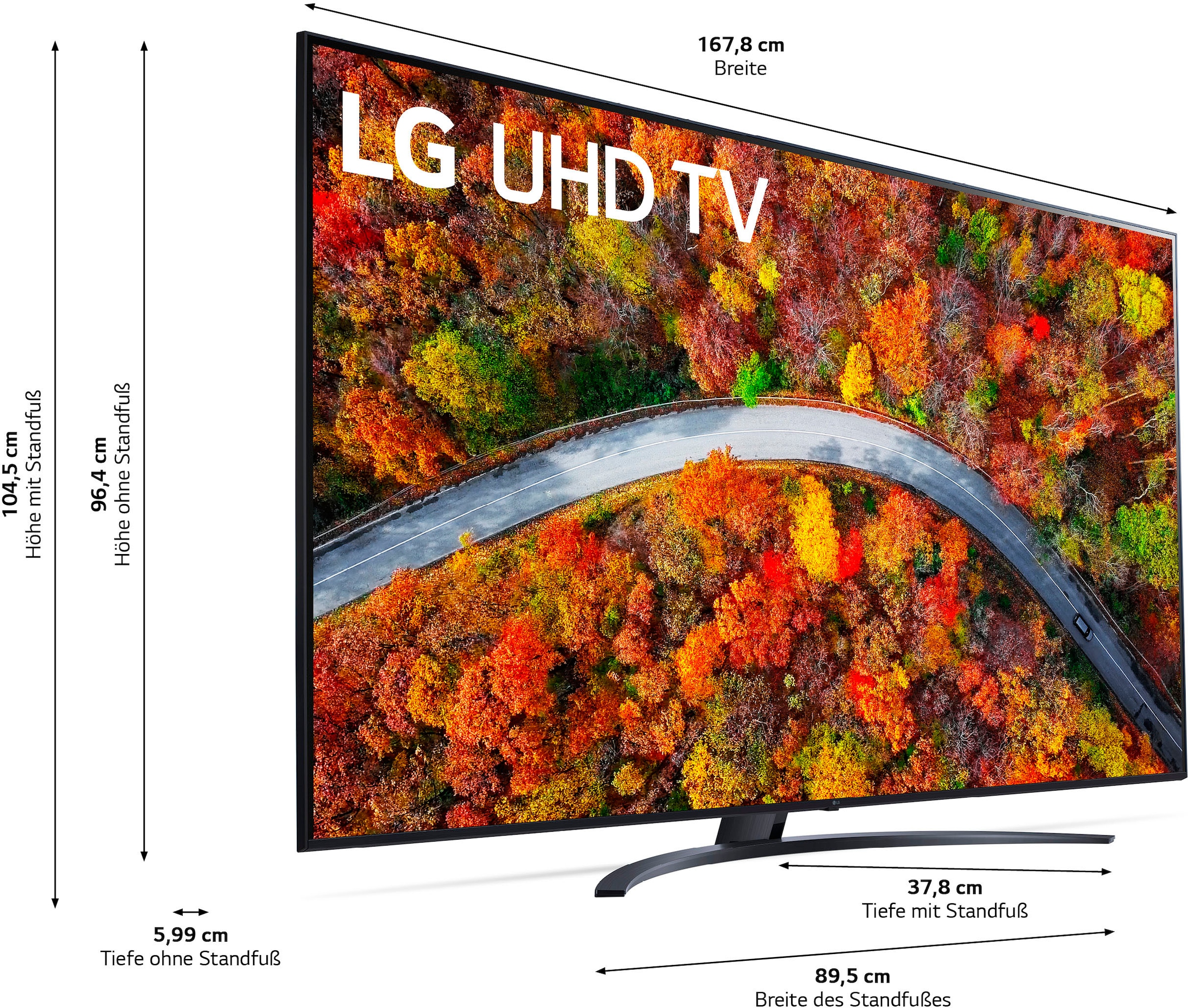 LG LCD-LED Fernseher »75UP81009LR«, 189 cm/75 Zoll, 4K Ultra HD, Smart-TV  jetzt im OTTO Online Shop