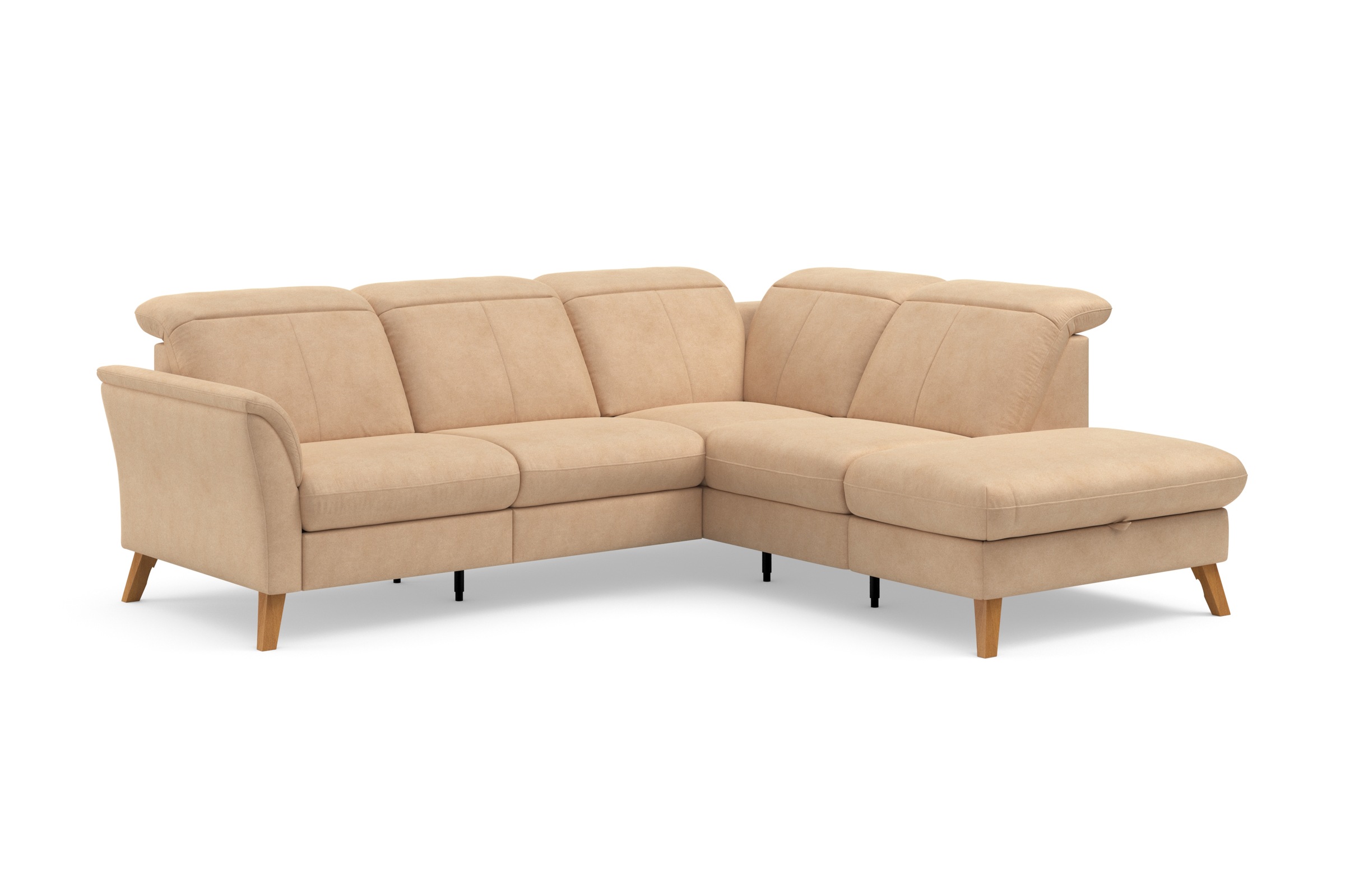 sit&more Ecksofa »Romero L-Form«, wahlweise mit oder ohne TV-Funktion, Bettfunktion, Bettkasten