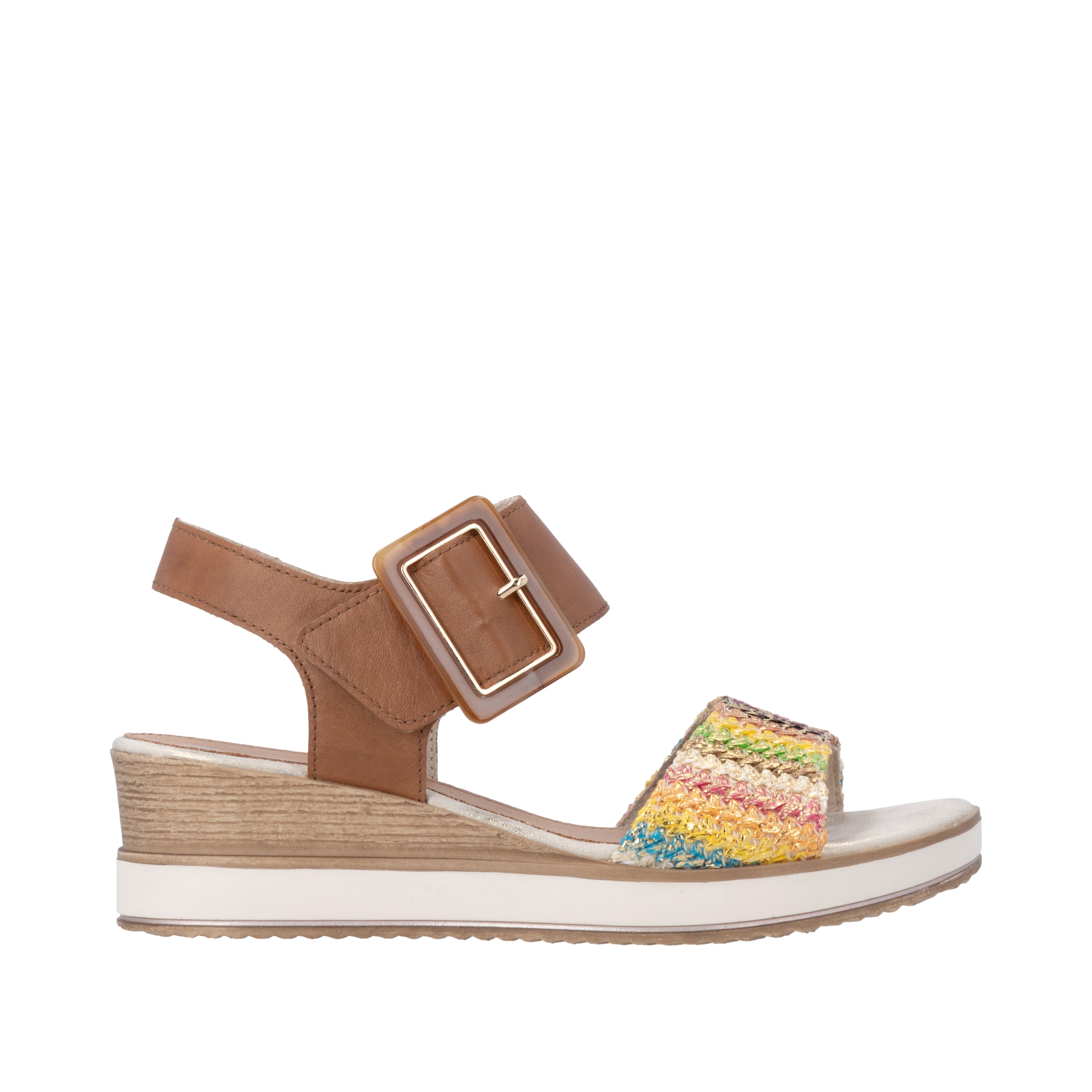 Remonte Sandalette »ELLE-Collection«  Sommerschuh, Sandale, Bequemschuh mit Klett unter der Zierschnalle