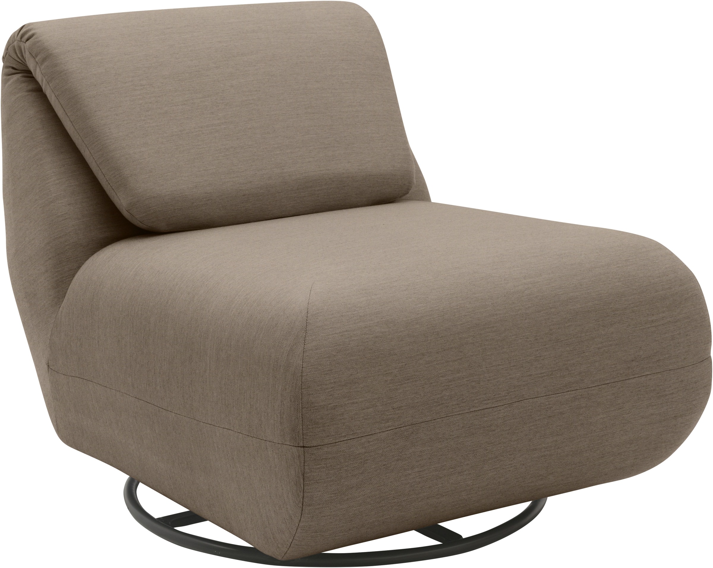 DOMO collection Sessel »Sonner, wahlweise mit Swivelfunktion«, Um 360 Grad drehbar, Rücken aufstellbar, Drehsessel