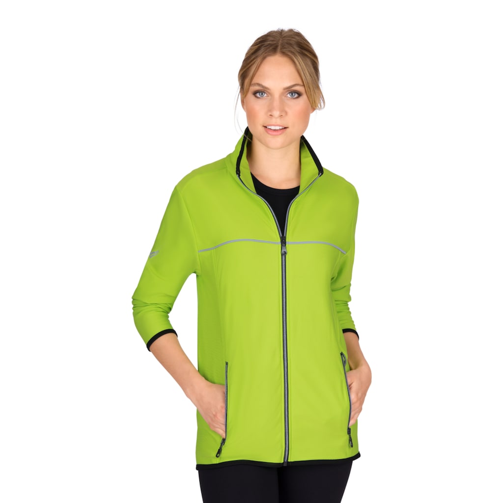 Trigema Langarm Funktionsjacke COOLMAX®