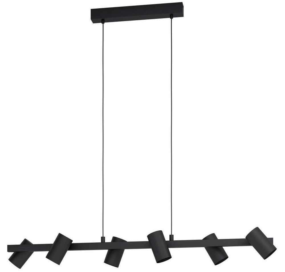 EGLO Hängeleuchte »GATUELA 1 Pendellampe, Stahl, IP20, E14, Esszimmerlampe, Modern, Lampe« E14 1 Stk. Hängeleuchte, L116 x B19 x H110 cm, schwarz, 6X25W exkl.
