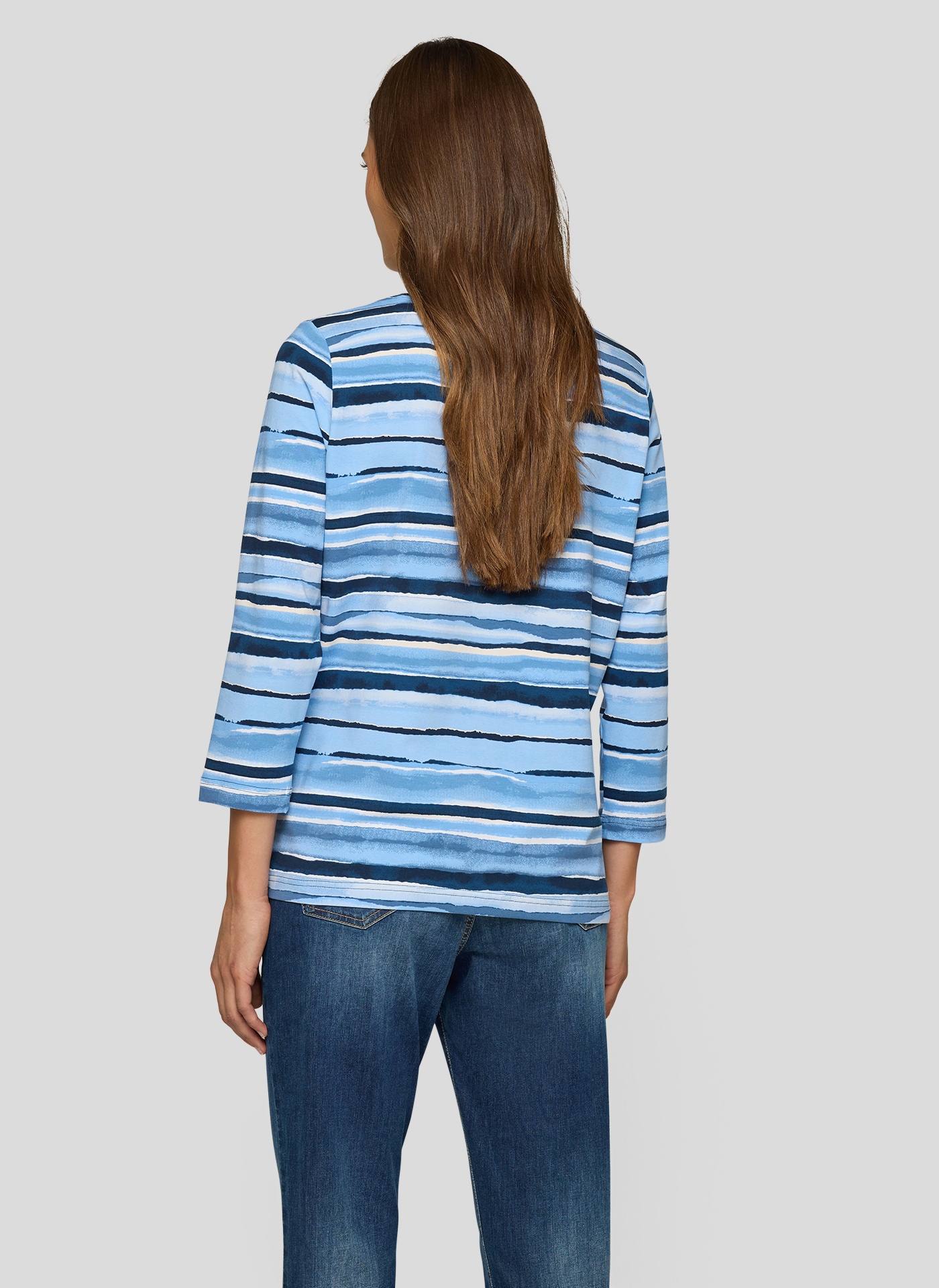 Rabe 3/4-Arm-Shirt, mit Streifen Muster