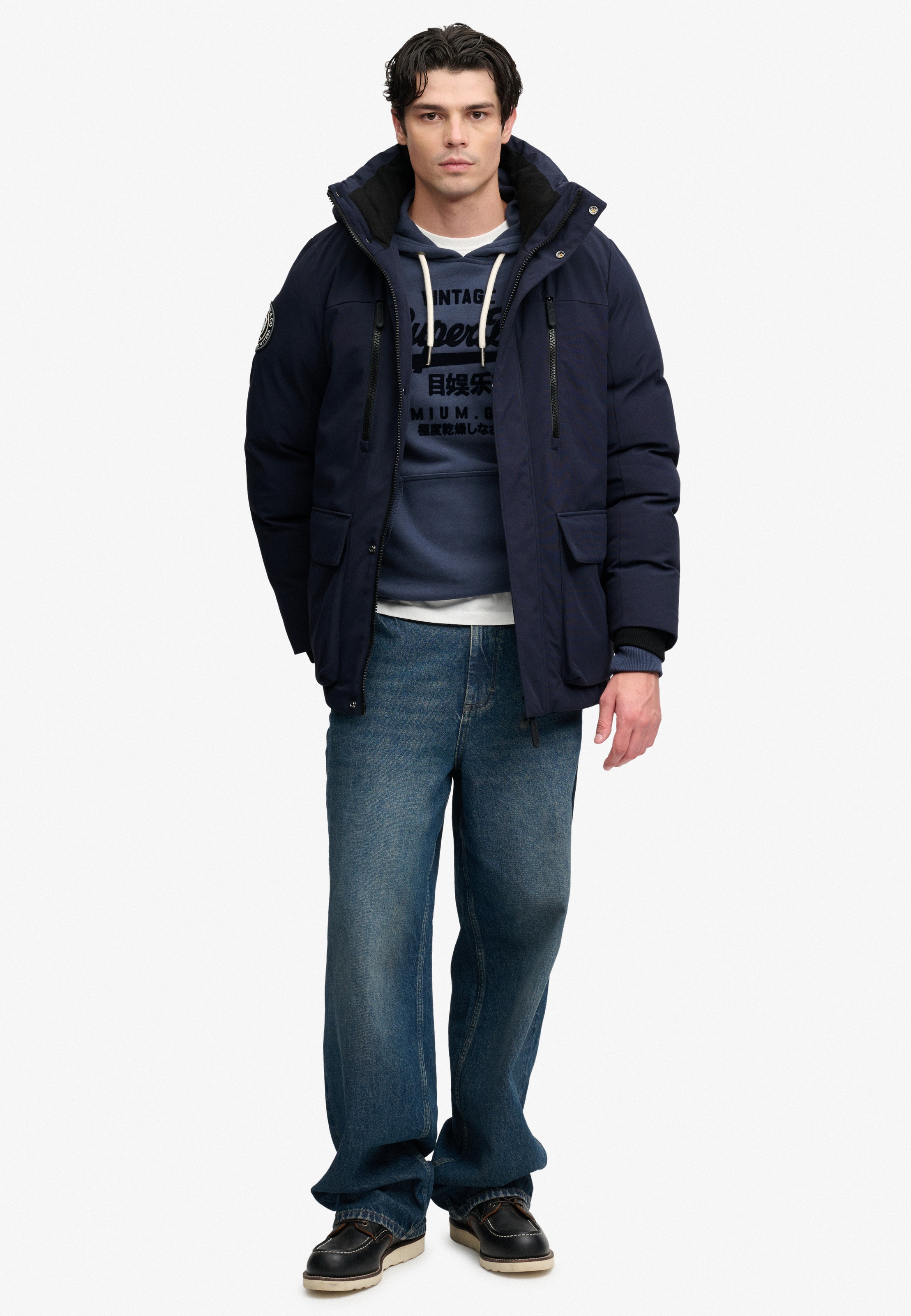 Superdry Parka »CITY PARKA« mit Kapuze Kunstfaser, loose fit