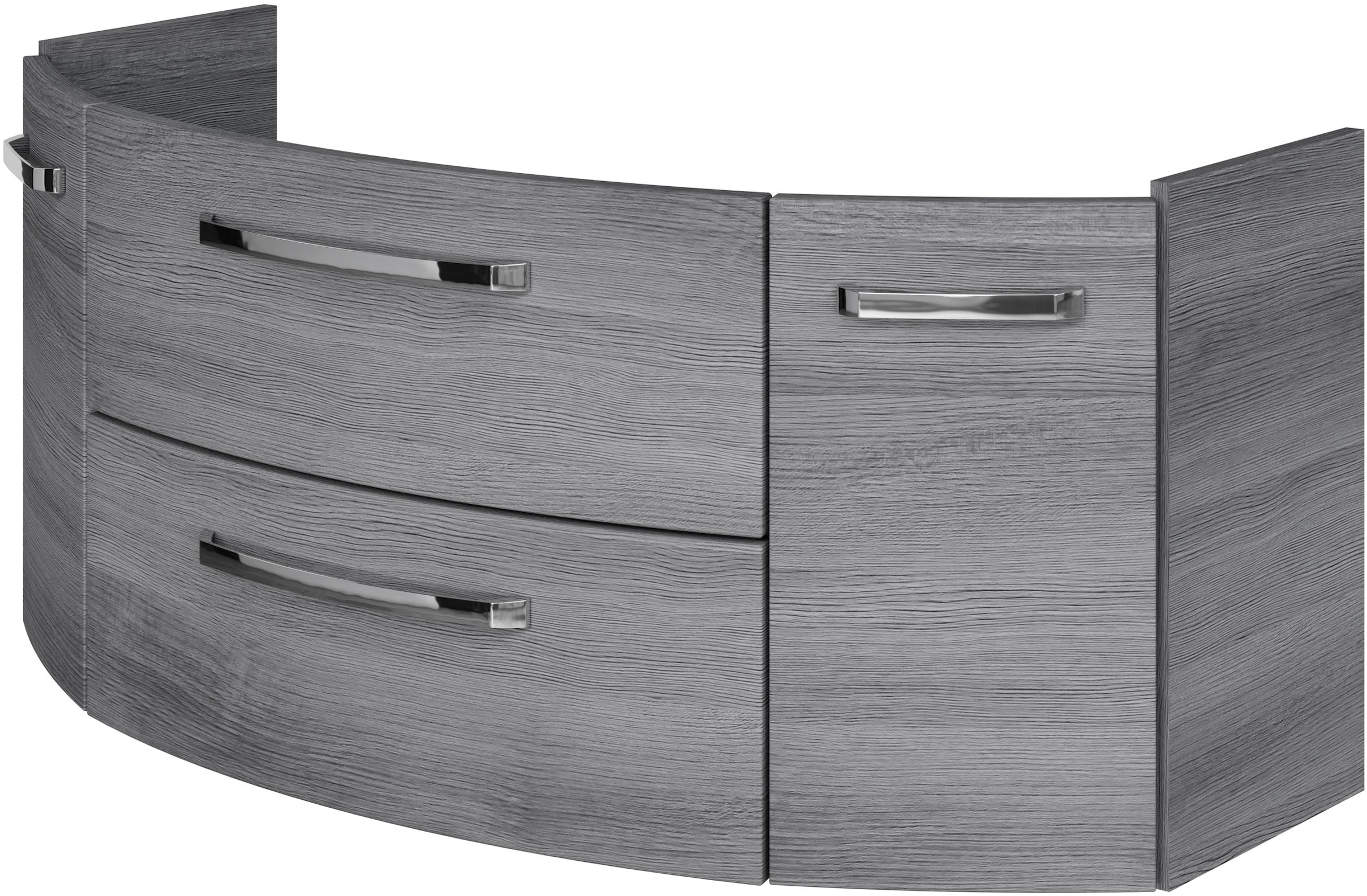 Saphir Waschtisch »Serie 4010 Keramik-Waschtisch mit Unterschrank, 120,5 cm breit«, Waschplatz mit 2 Türen, 2 Schubladen, Badmöbel-Set mit Waschtisch