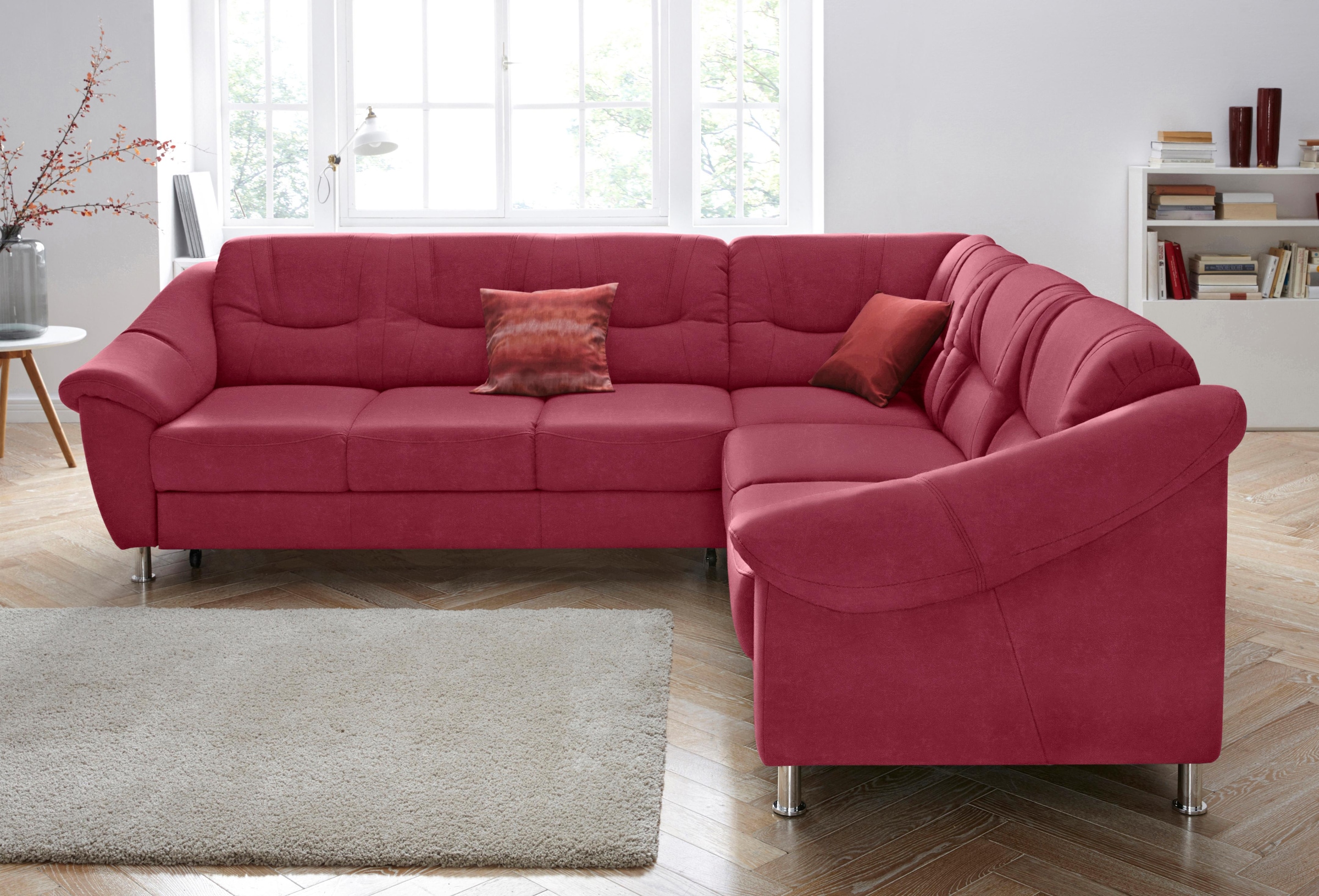 sit&more Ecksofa »Salsa L-Form« mit Federkern, wahlweise mit Bettfunktion