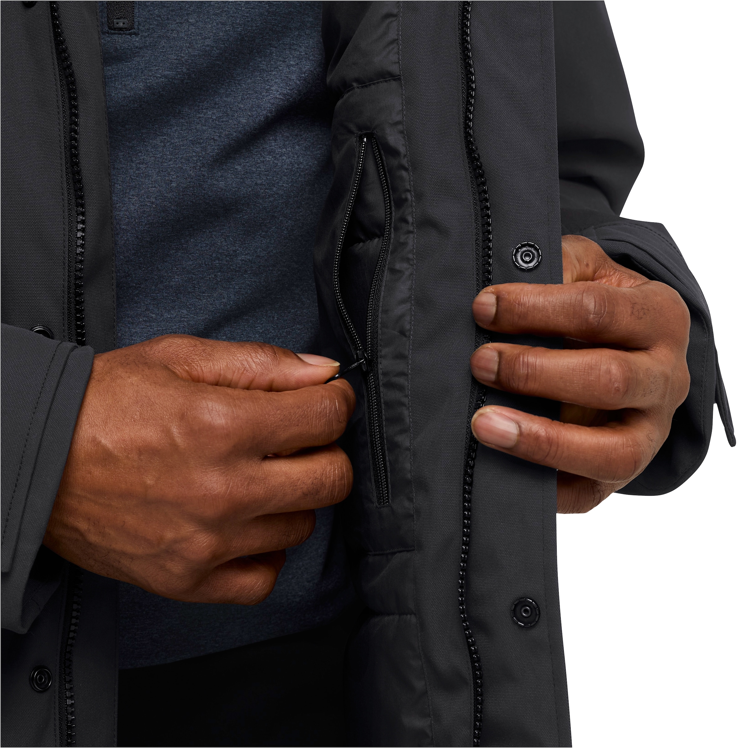 Jack Wolfskin Daunenjacke »CANYON SHIELD PARKA M«, Winddicht, atmungsaktiv, Übergangsjacke