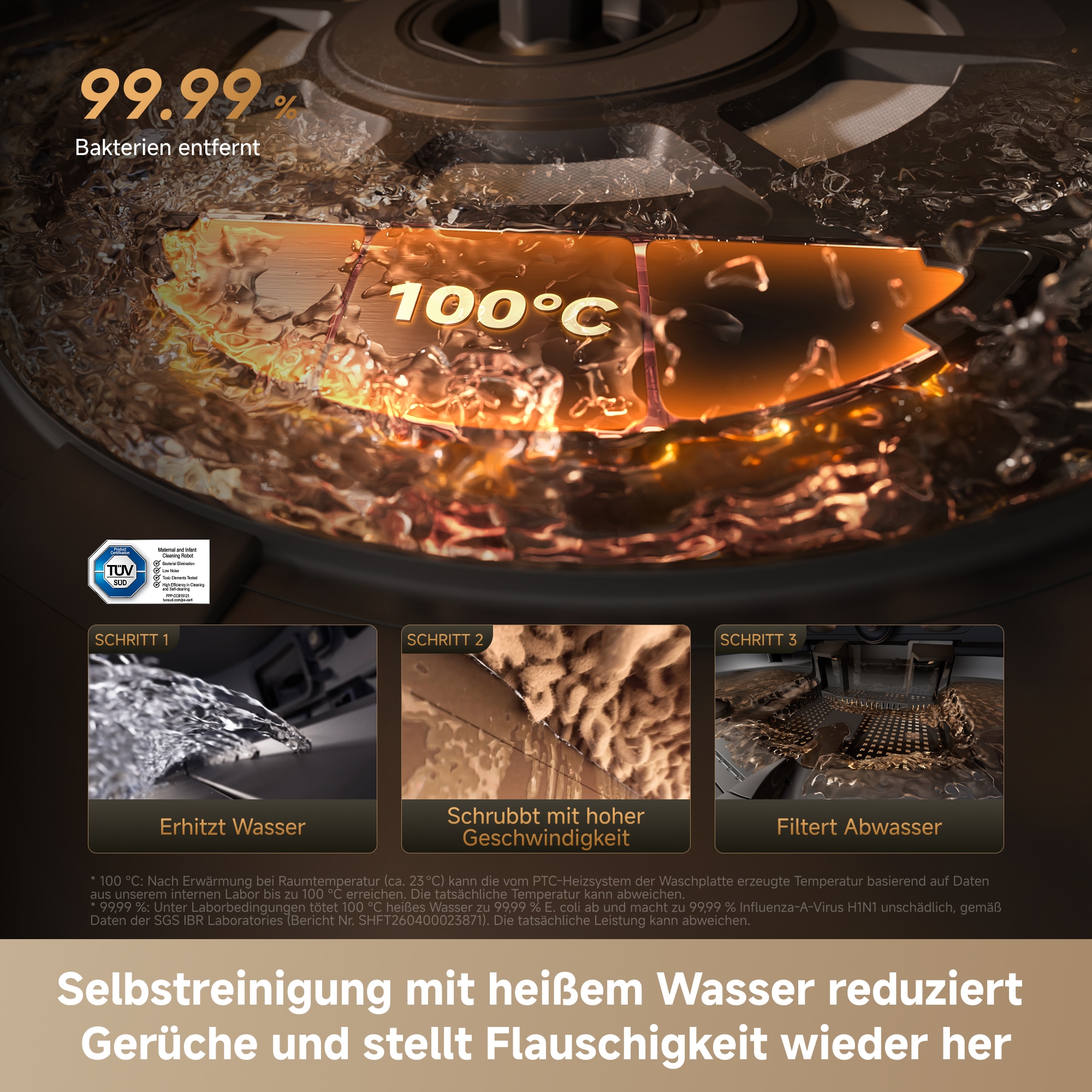 Dreame Nass-Trocken-Saugroboter »X60 Pro Master« Vollautomatische Absaugstation, Festwasseranschluss