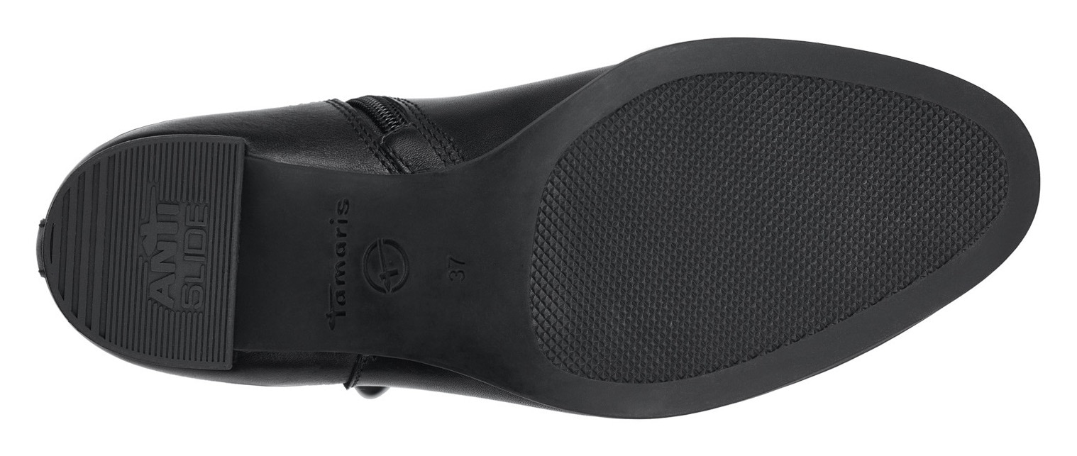 Tamaris Chelseaboots, Blockabsatz, Herbstmode, Stiefelette mit Stretcheinsatz