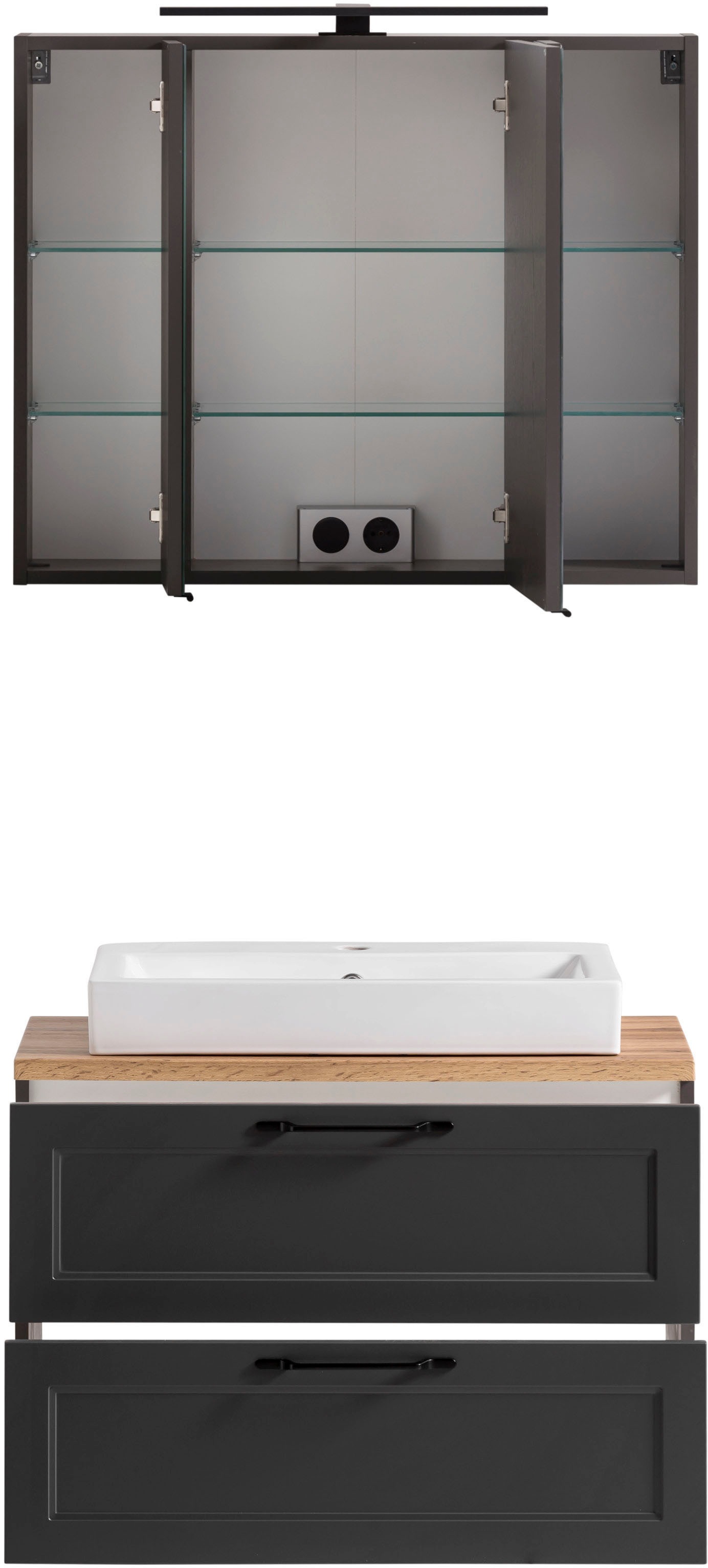 welltime Badmöbel-Set »Lana« Komplett-Set, 2 Stk. tlg.