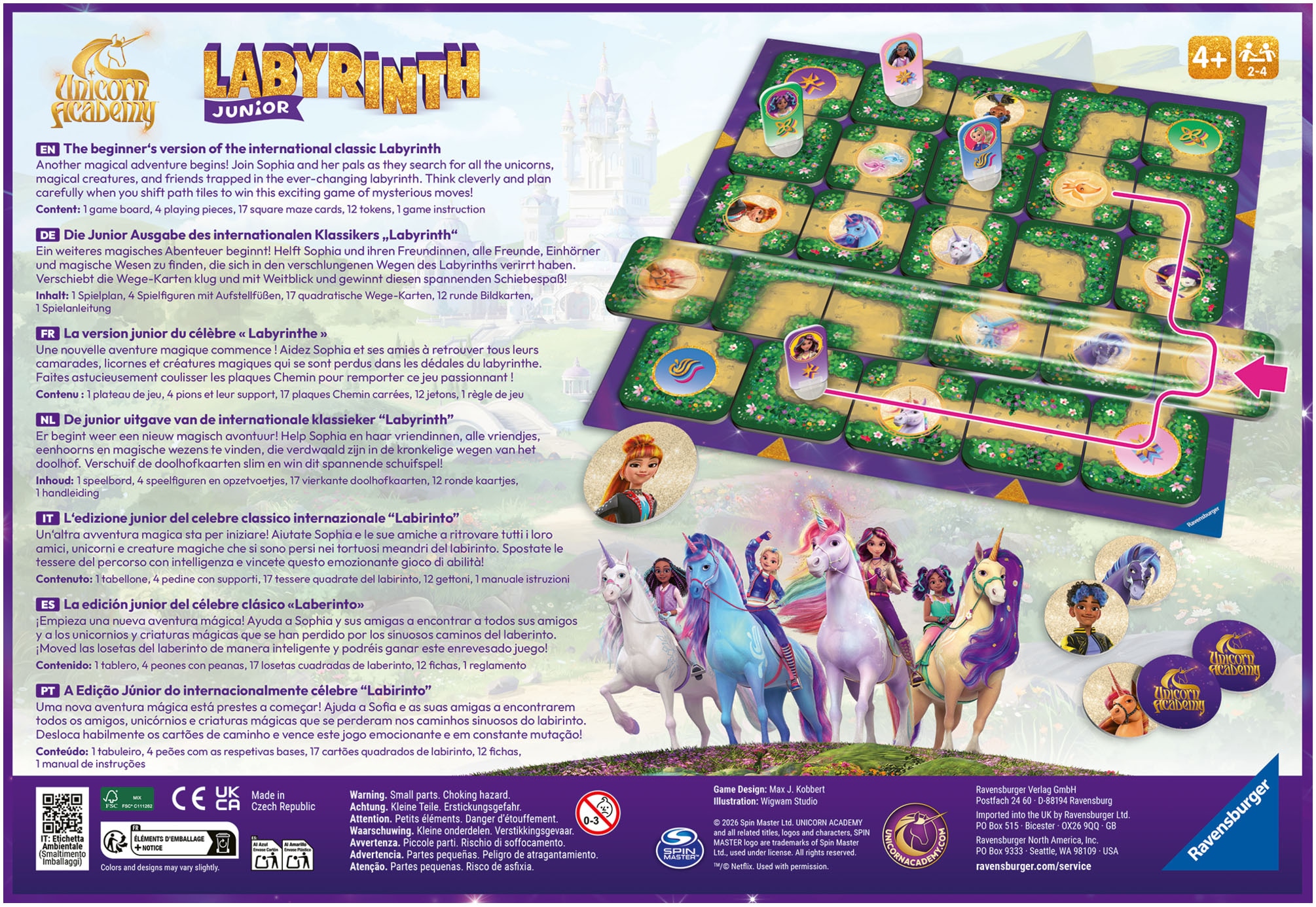 Ravensburger Spiel »Unicorn Academy Junior Labyrinth« Made in Europe