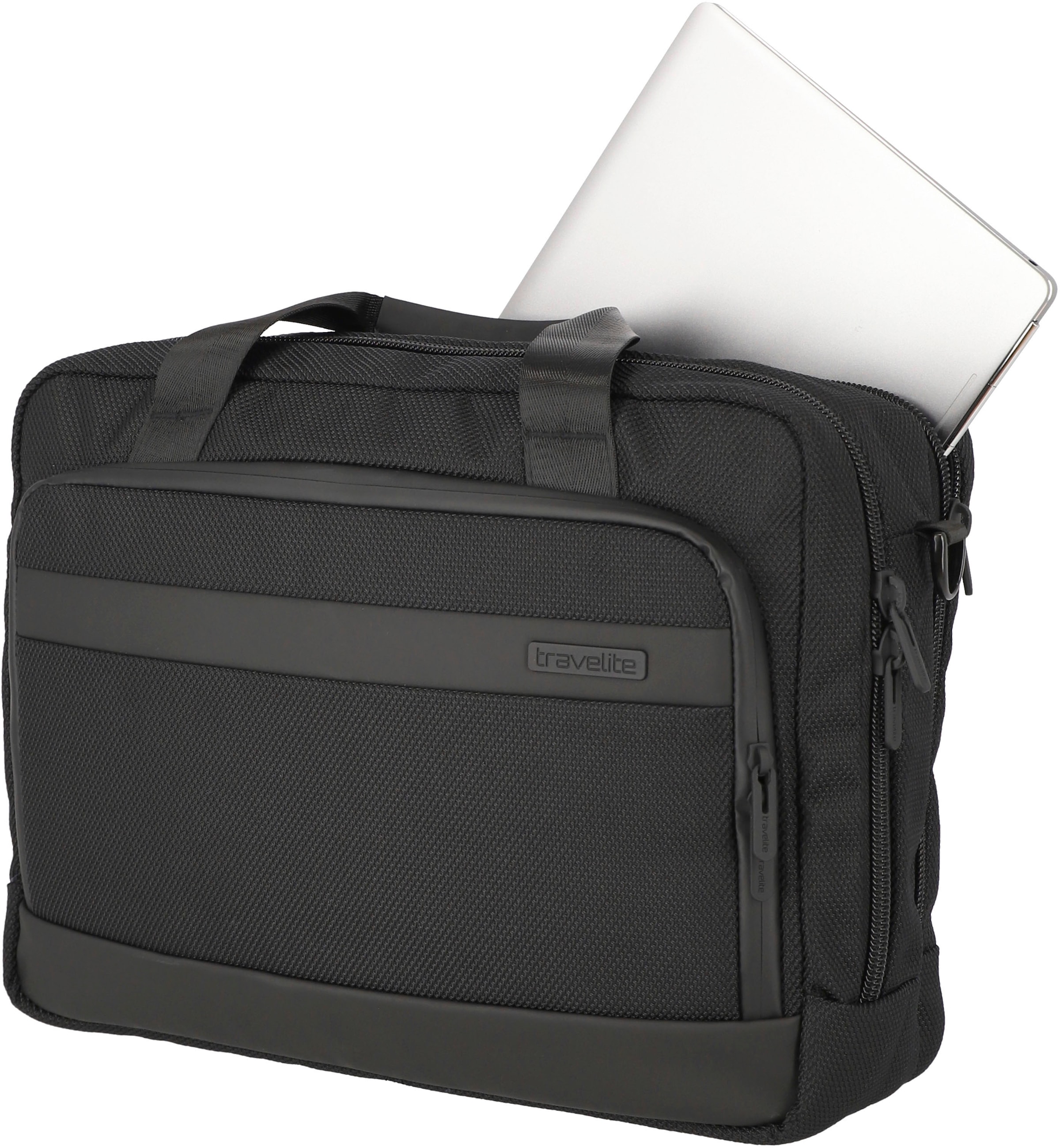 travelite Laptoptasche »Meet«, Arbeitstasche mit 15,6-Zoll Laptopfach und Trolley-Aufsteck-System