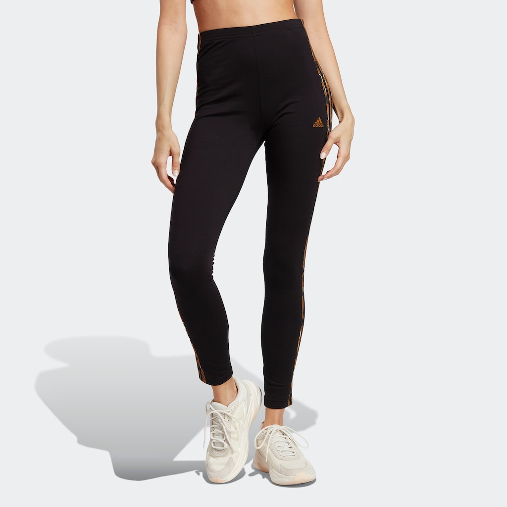 adidas Sportswear Leggings »ESSENTIALS 3-STREIFEN ANIMAL PRINT«, (1 tlg.)