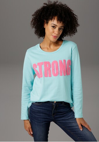 Aniston CASUAL Sweatshirt, mit "starker" Applikation kaufen