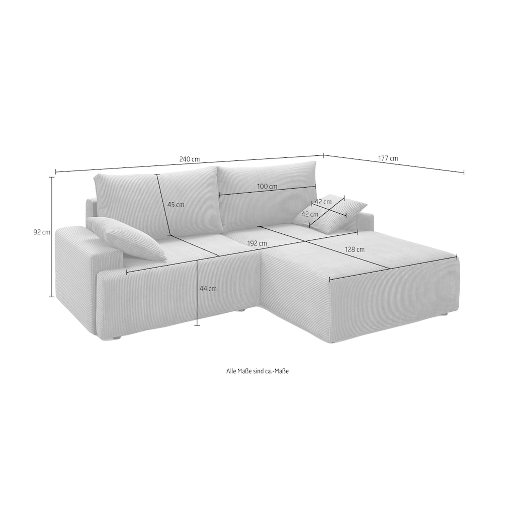 exxpo - sofa fashion Ecksofa »Orinoko«