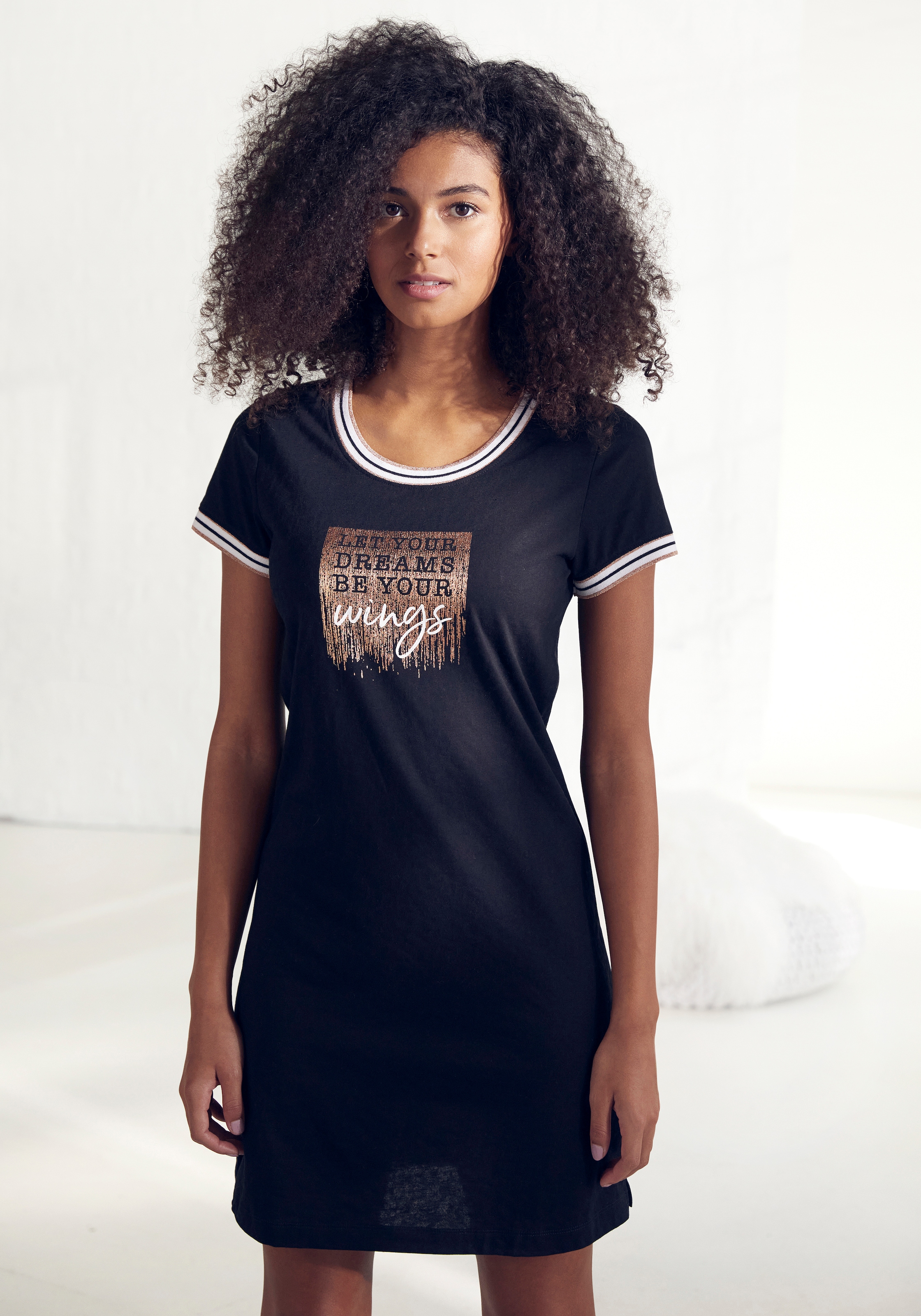 Nachthemd, Online Shop Vivance kaufen mit Statement-Print OTTO im Dreams