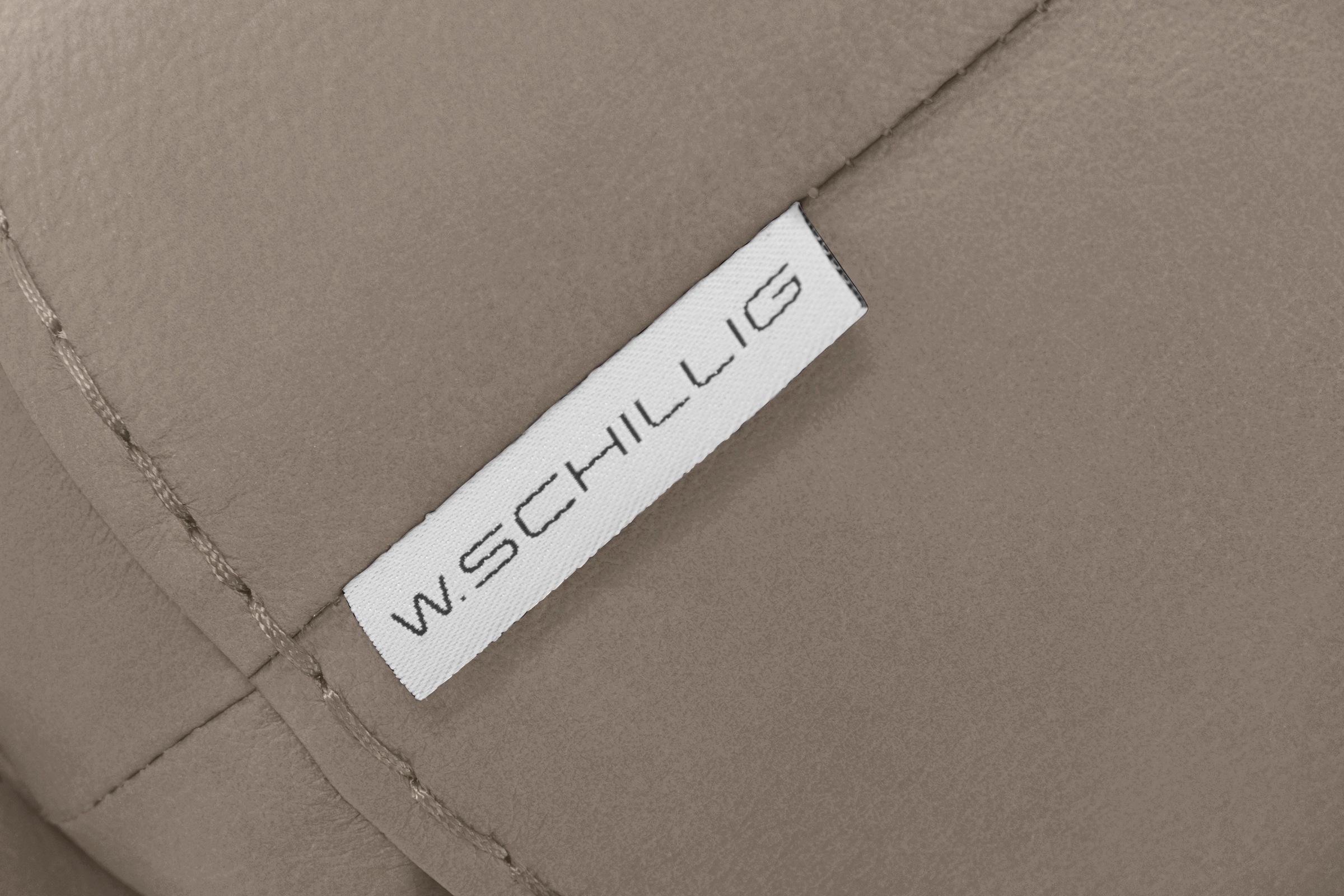 W.SCHILLIG Hocker »montanaa« mit Metallfüßen in Schwarz pulverbeschichtet, Breite 141 cm