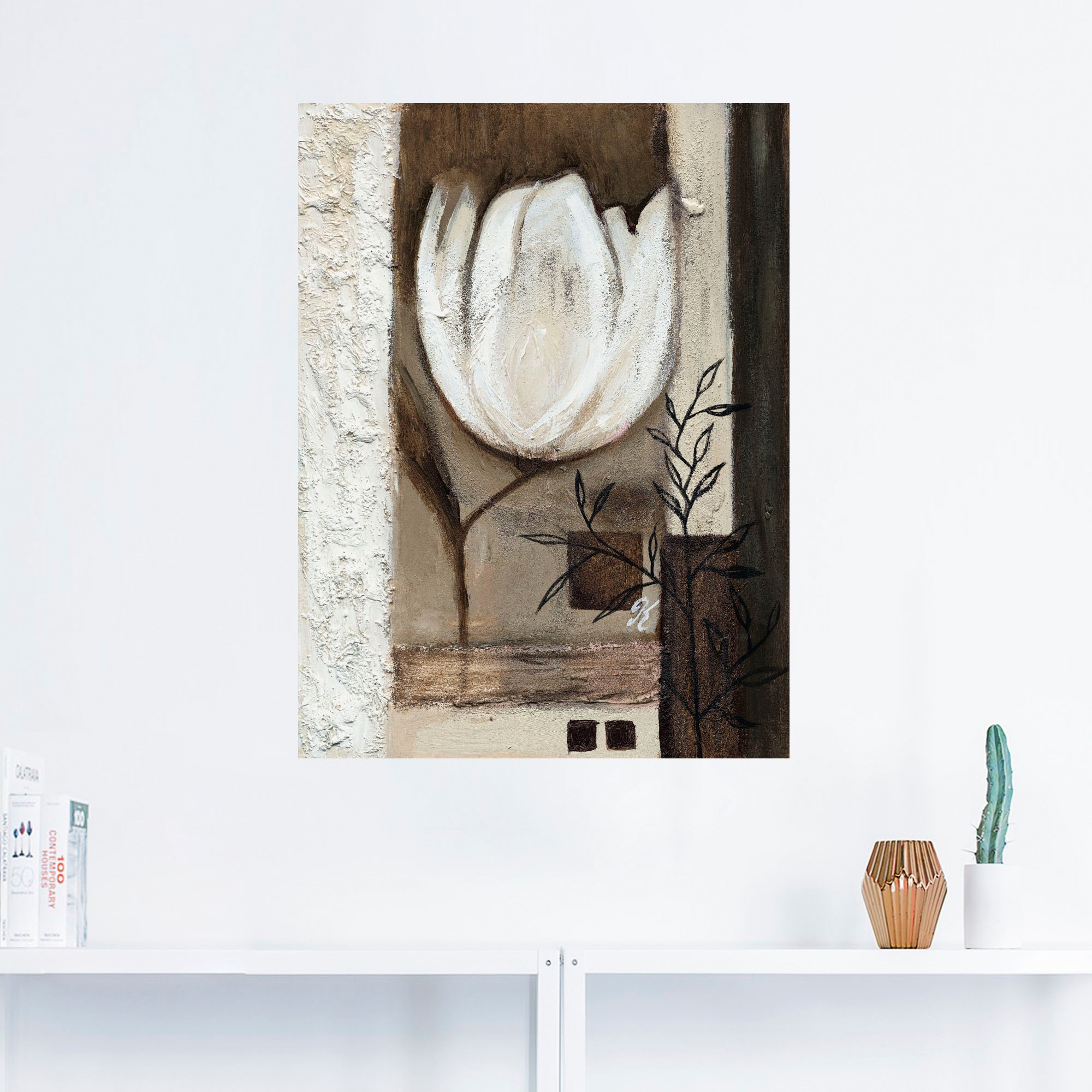 Artland Wandbild »Braune Tulpen II«, Blumen, (1 St.), als Leinwandbild, Wandaufkleber in verschied. Größen