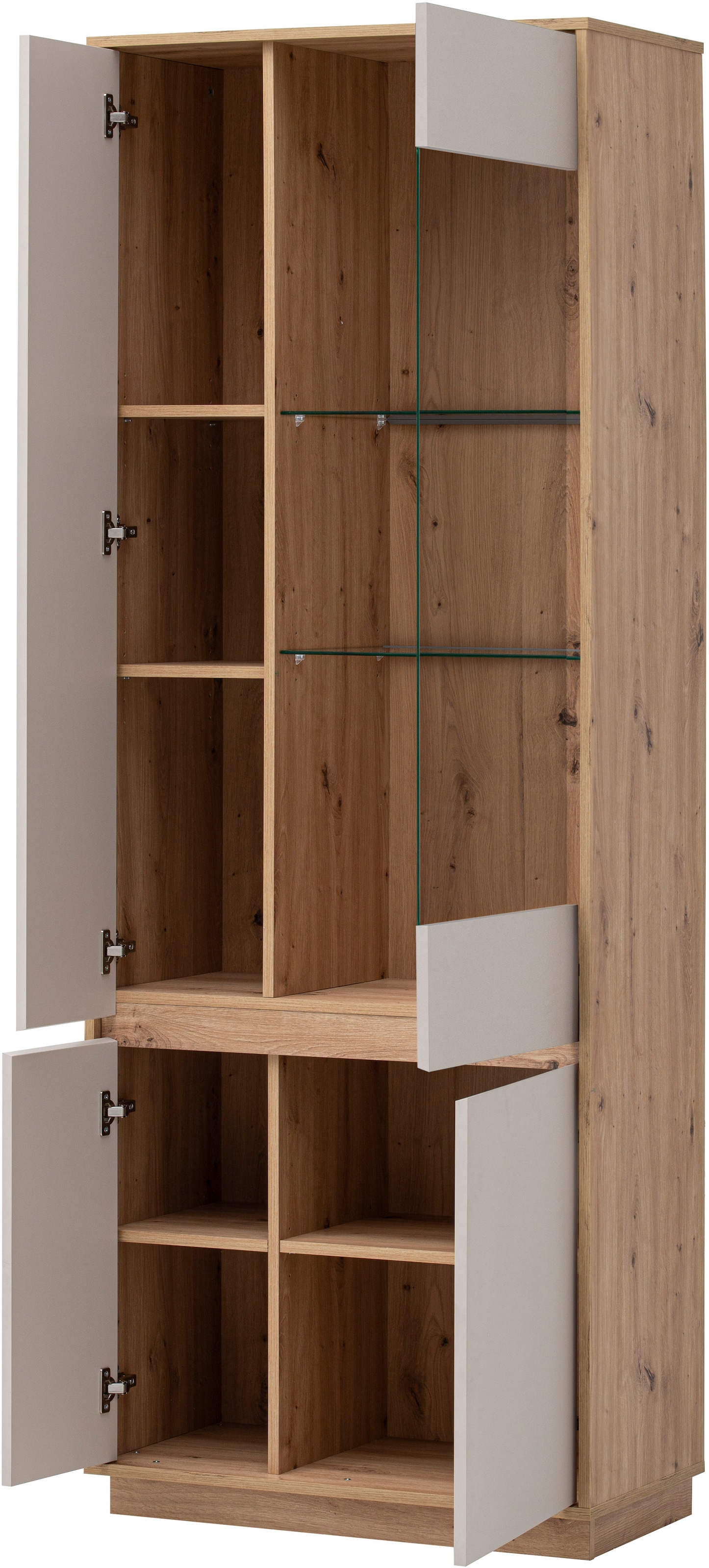 Home affaire Vitrine »Sonora, moderne Glasvitrine, Stauraumelement, Schrank« filigrane Rahmenoptik, ausreichend Stauraum, vielseitig einsetzbar