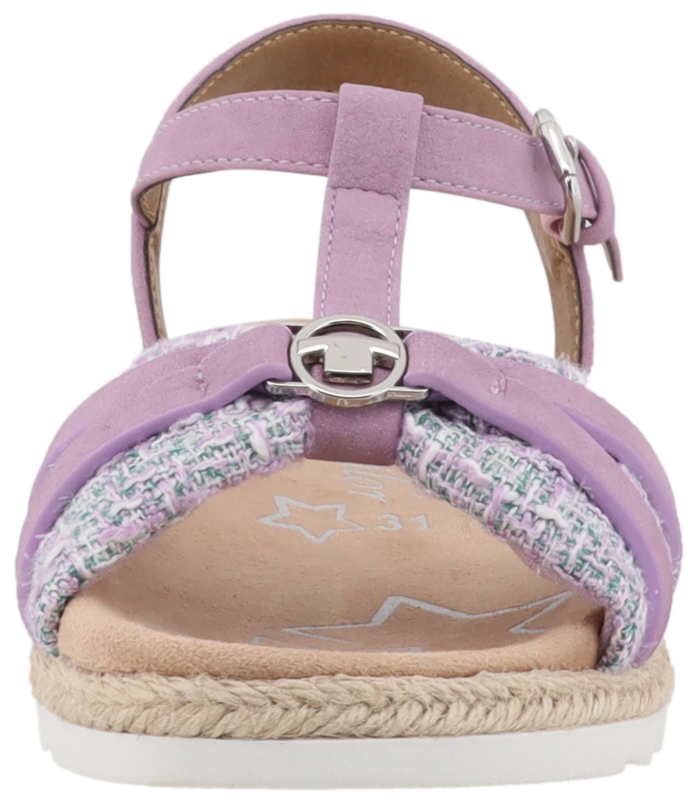 TOM TAILOR Riemchensandale, Plateau, Sandalette, Sommerschuh mit verstellbarer Schnalle