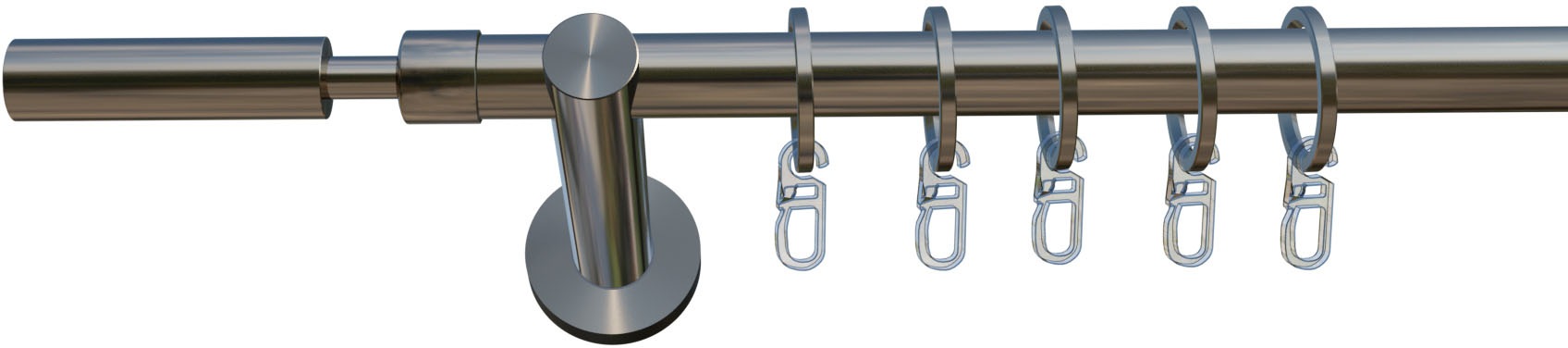 indeko Gardinenstange »Kimberley« 1 läufig-läufig Wunschmaßlänge