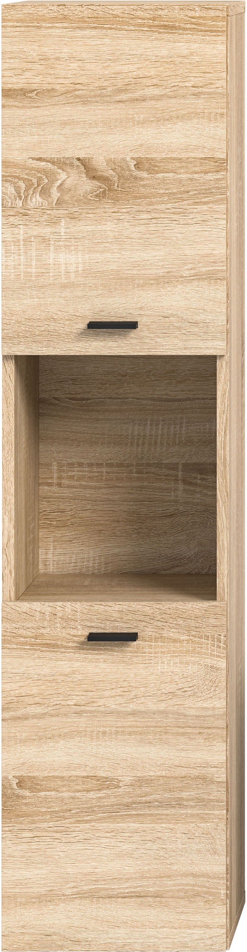 welltime Hochschrank »Tampa, Höhe 125cm, hängend oder stehend montierbar«, Badschrank, Bad-Hängeschrank, Badezimmer, Bad-Möbel