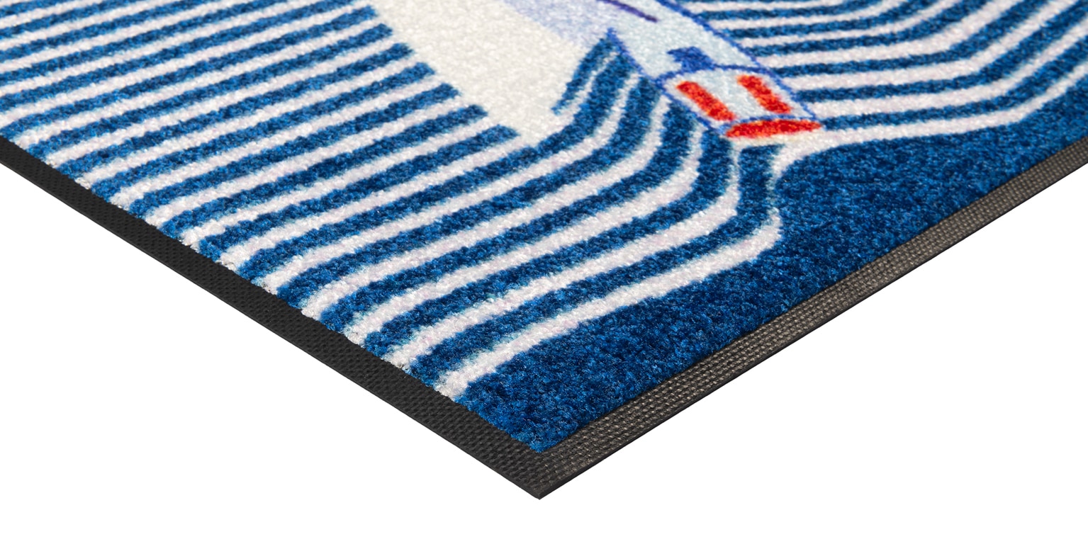 wash+dry by Kleen-Tex Fußmatte »Sailing Boat« rechteckig 7 mm Höhe