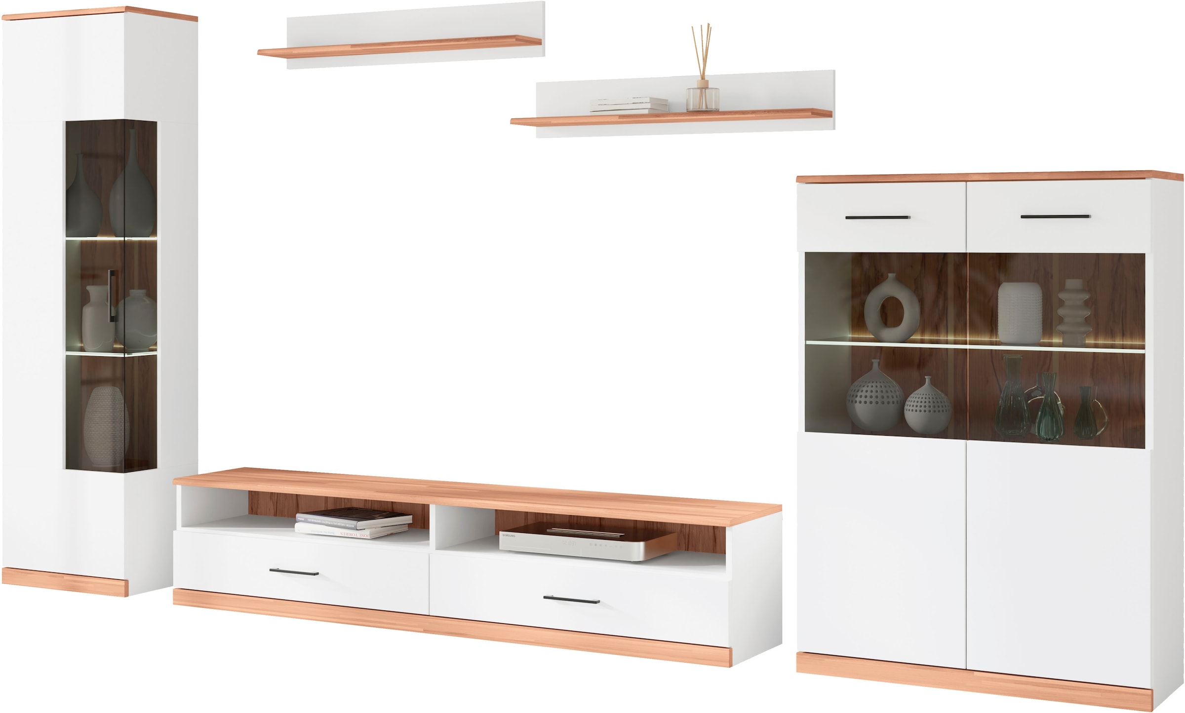 OTTO home Wohnwand »Ribe Wohnwand Set-5 St.« 5 Stk. tlg.